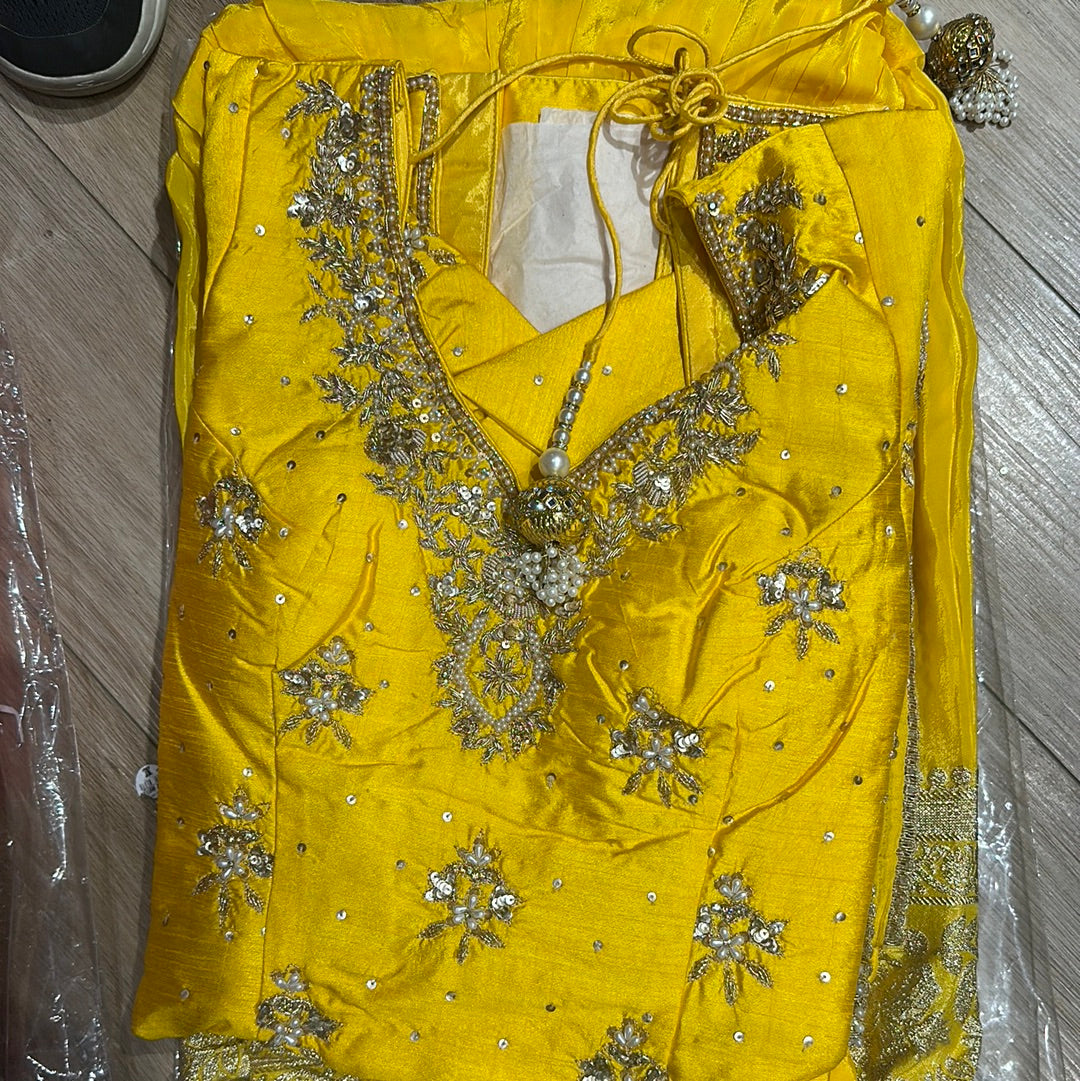 Dabka Work Gharara Suit