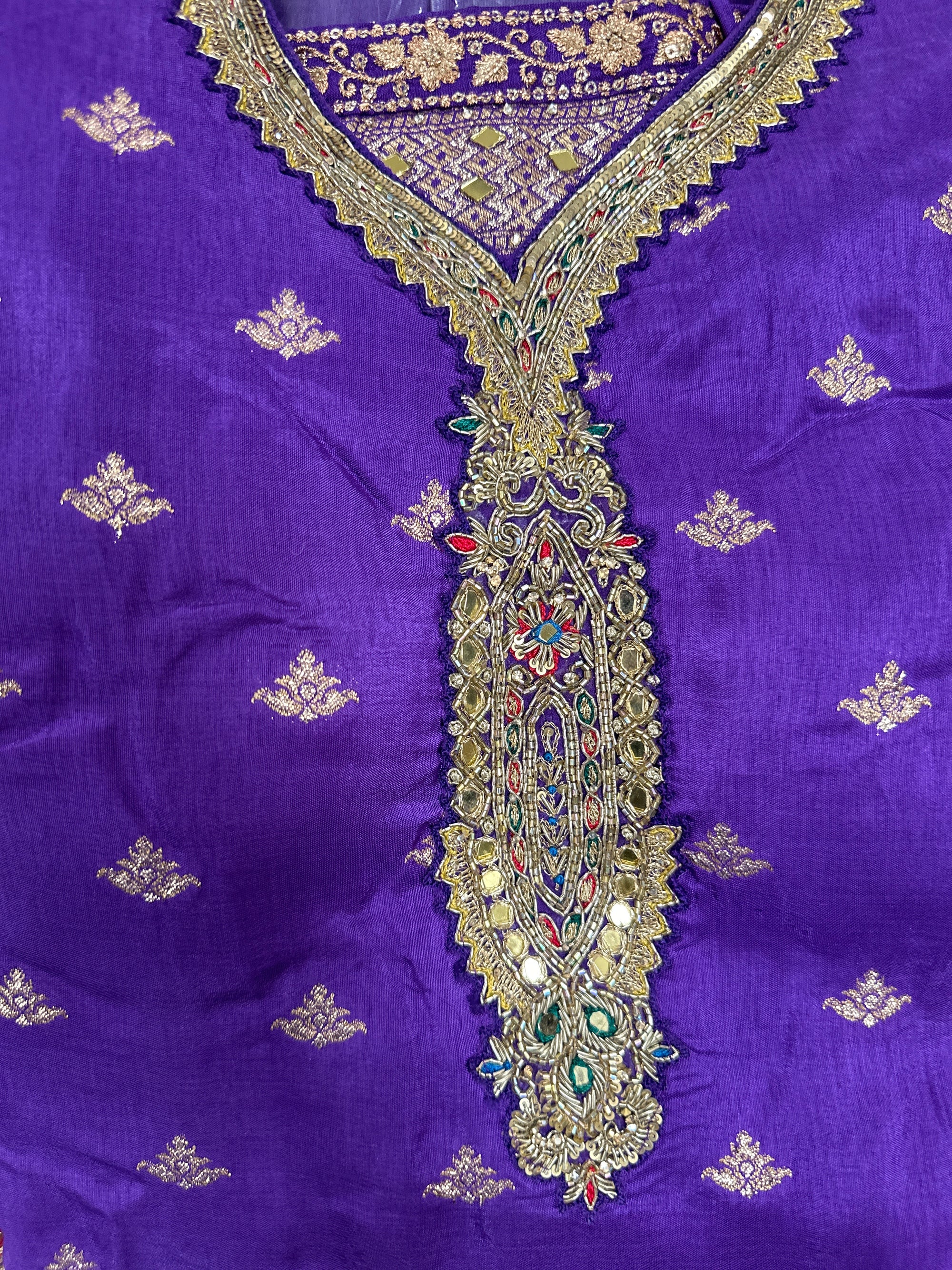 Banarasi Long Shirt With Lehenga