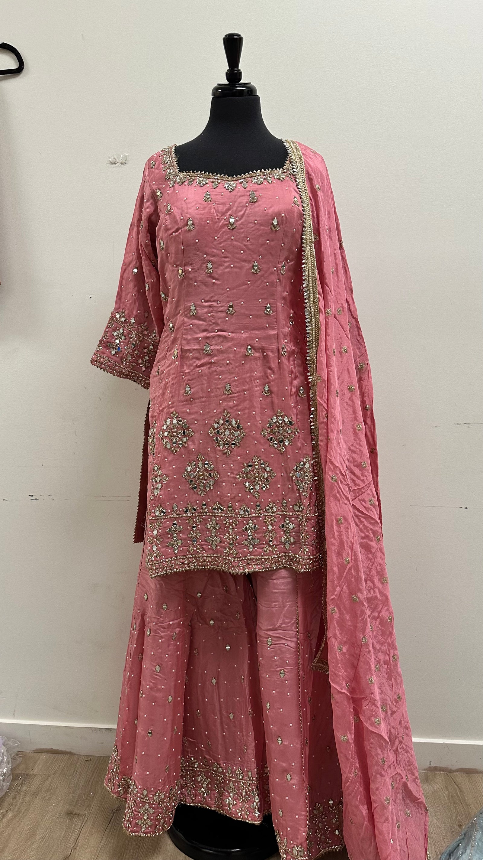 Mirror Motifs Sharara Suit