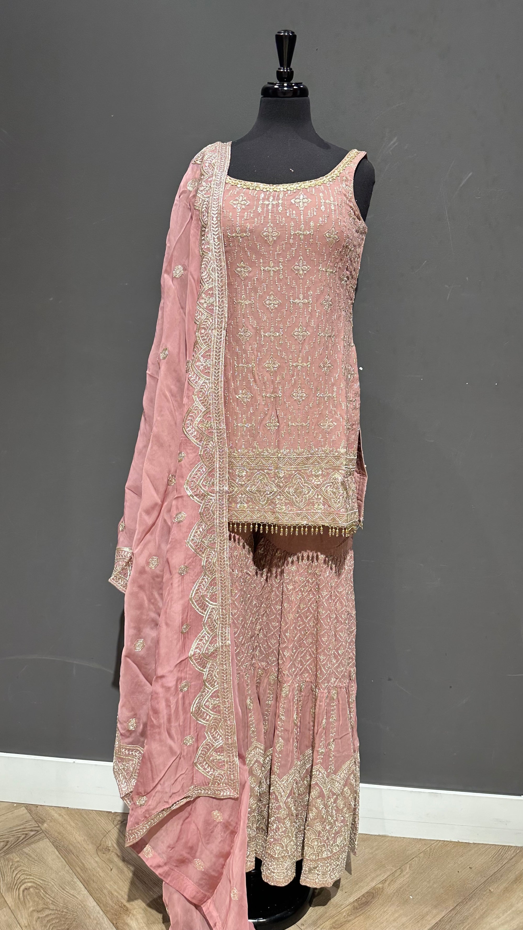 Enchanting Embroided Gharara Suit