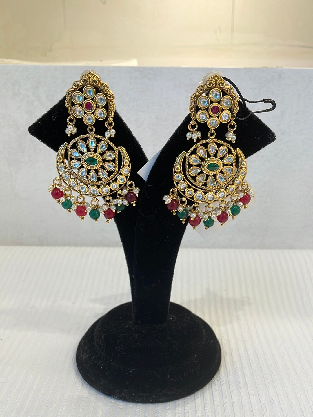 Ethnic Gold Plated Earrings