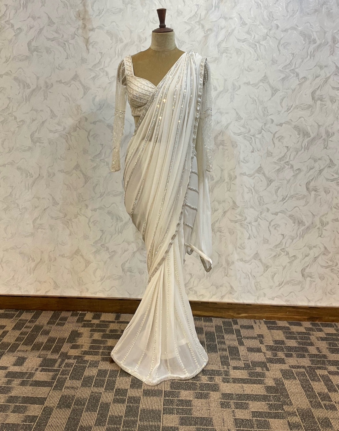 Astonishing Saree With Stitched Blouse