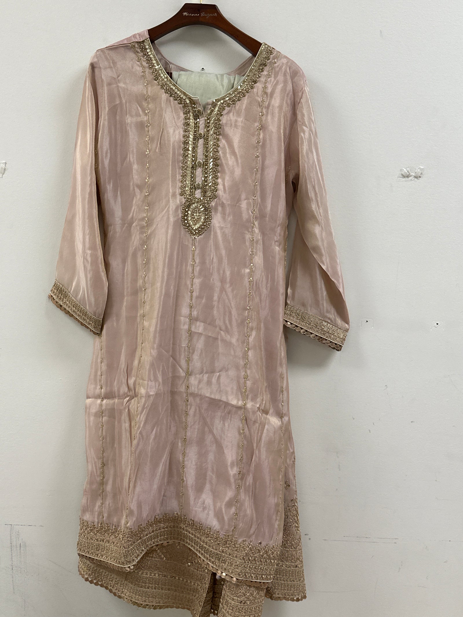 Sharara suit with Contrast Dupatta