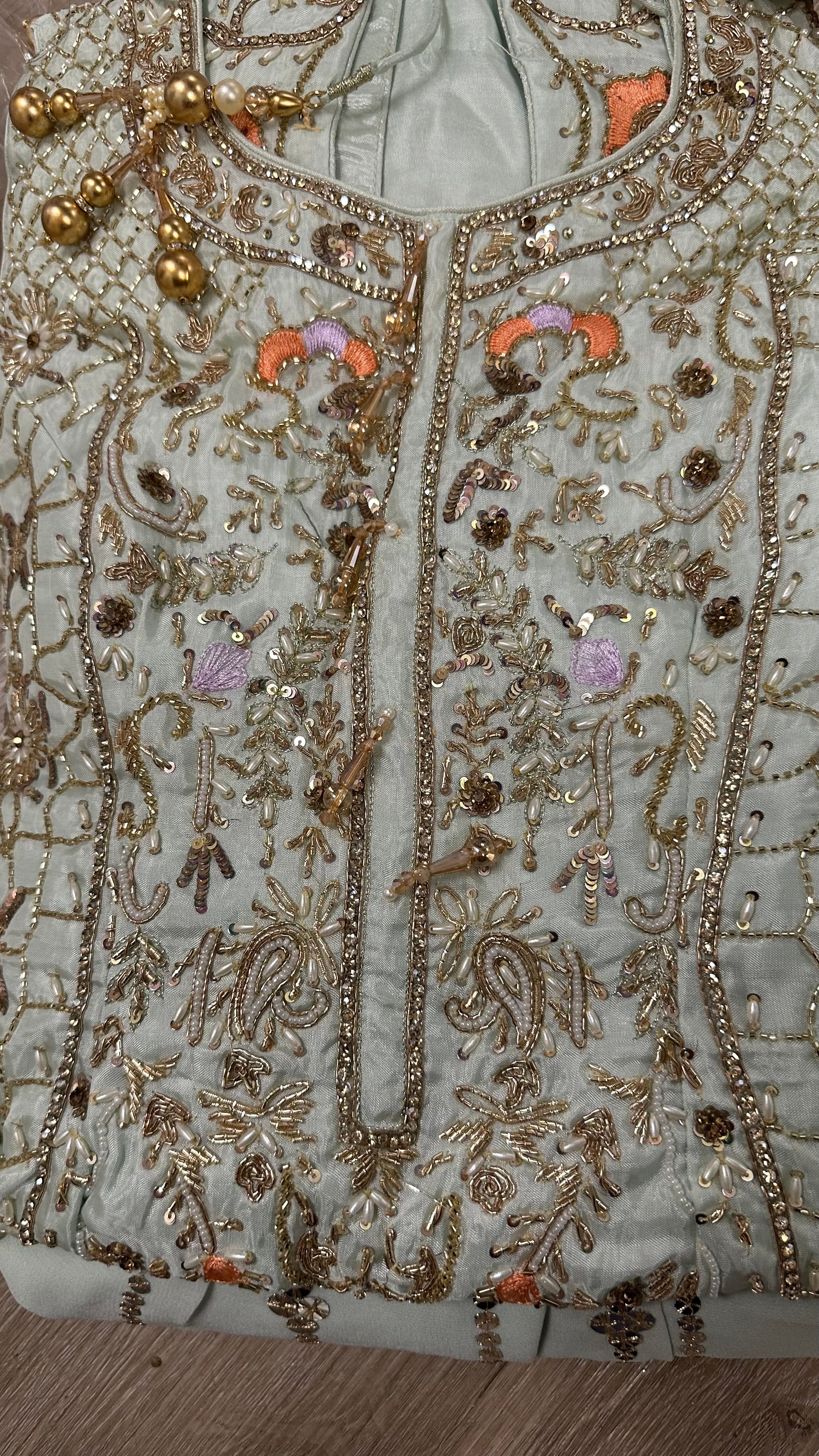 Embroided Gharara Suit