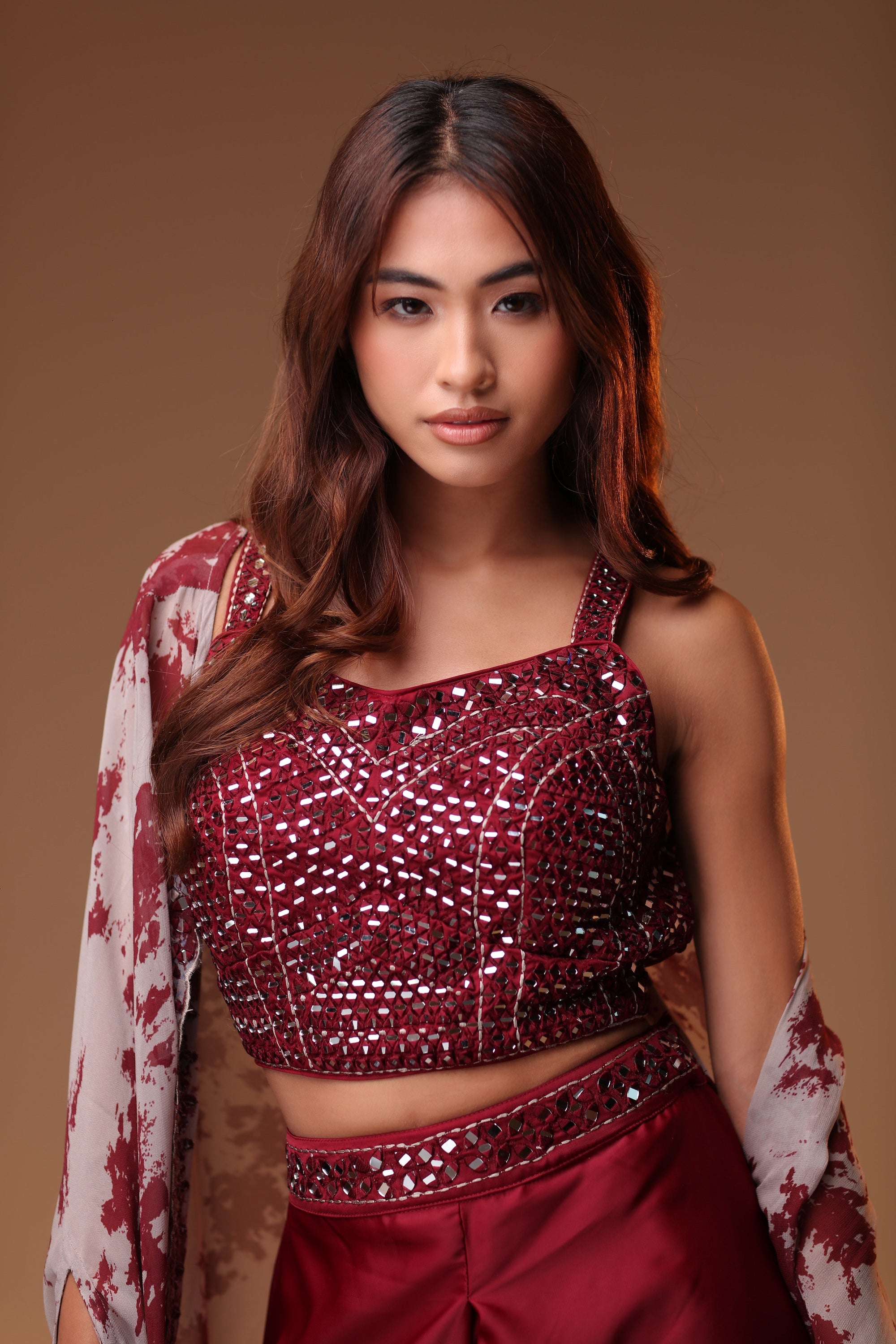 Sequined Blouse and Sharara