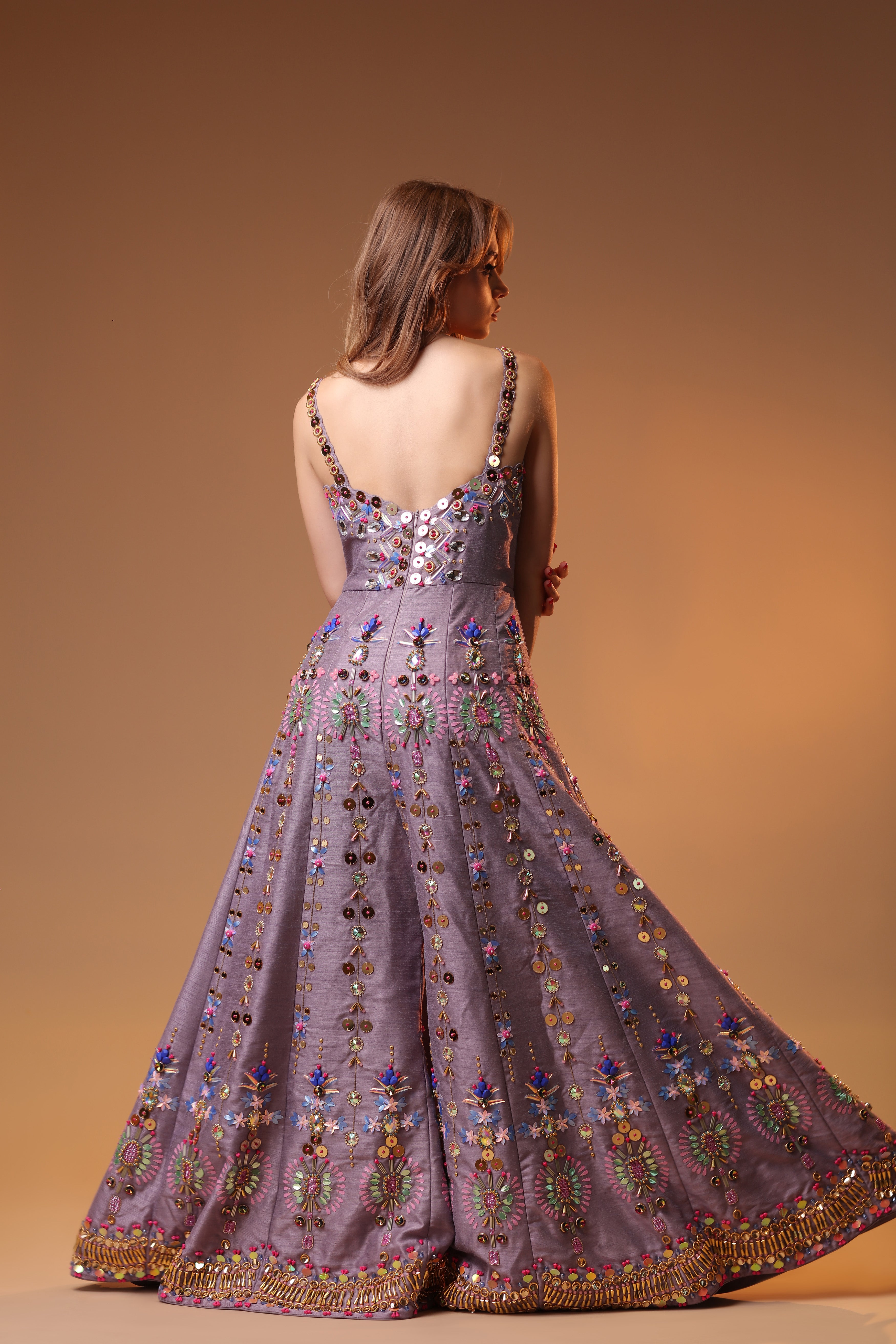 Romantic Lavender Maxi Dress