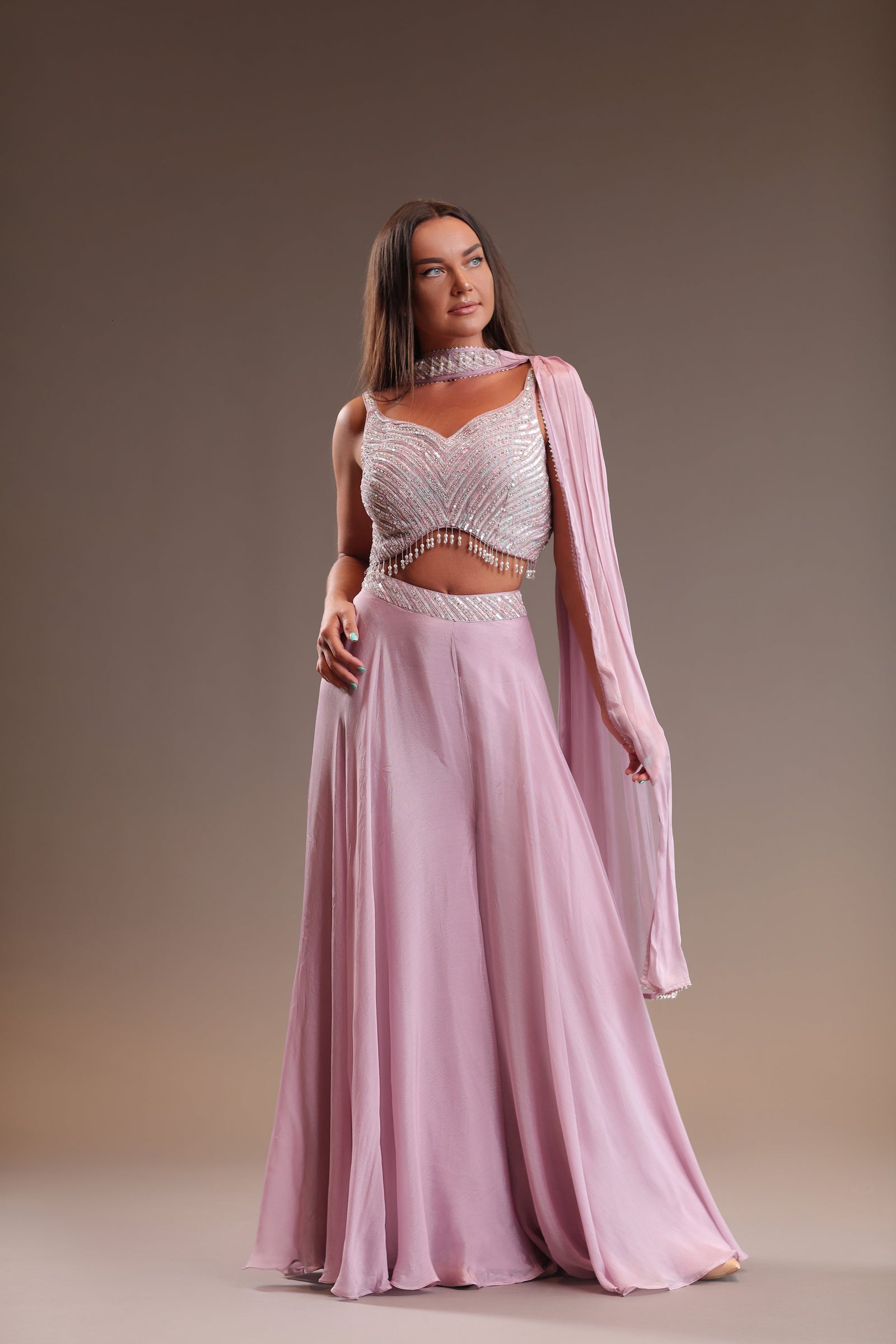 Lovely Baby Pink Sharara