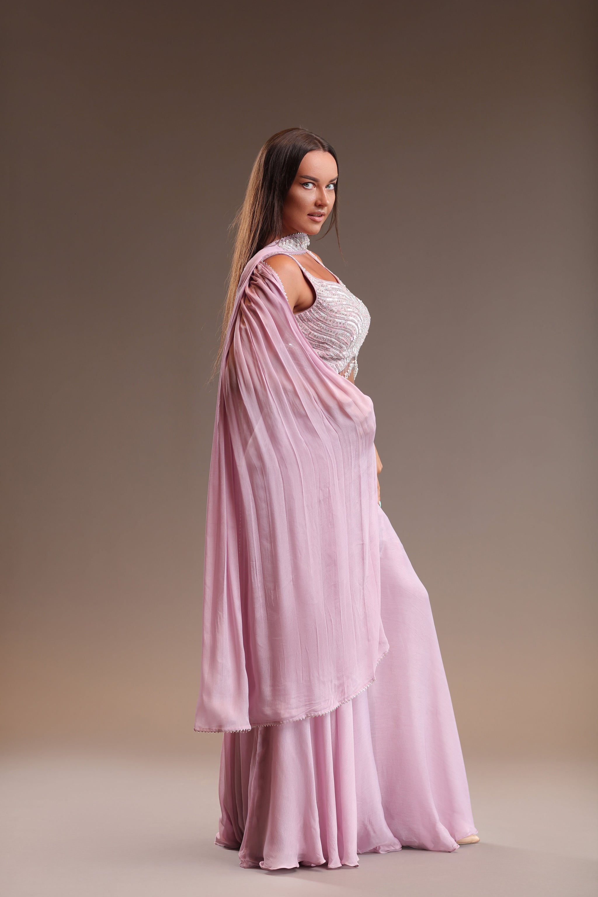 Lovely Baby Pink Sharara