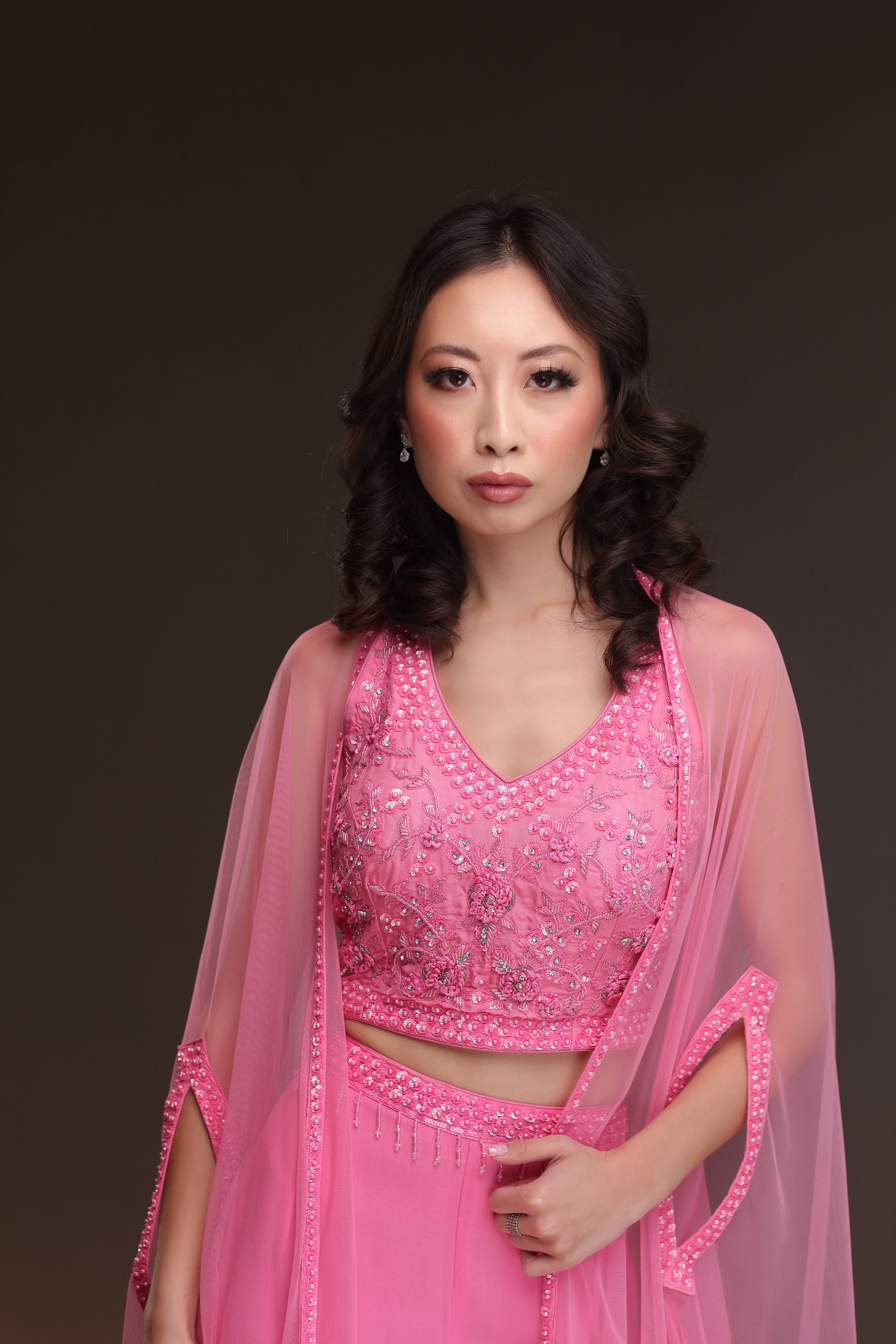 Elegant Crop Top With Gharara