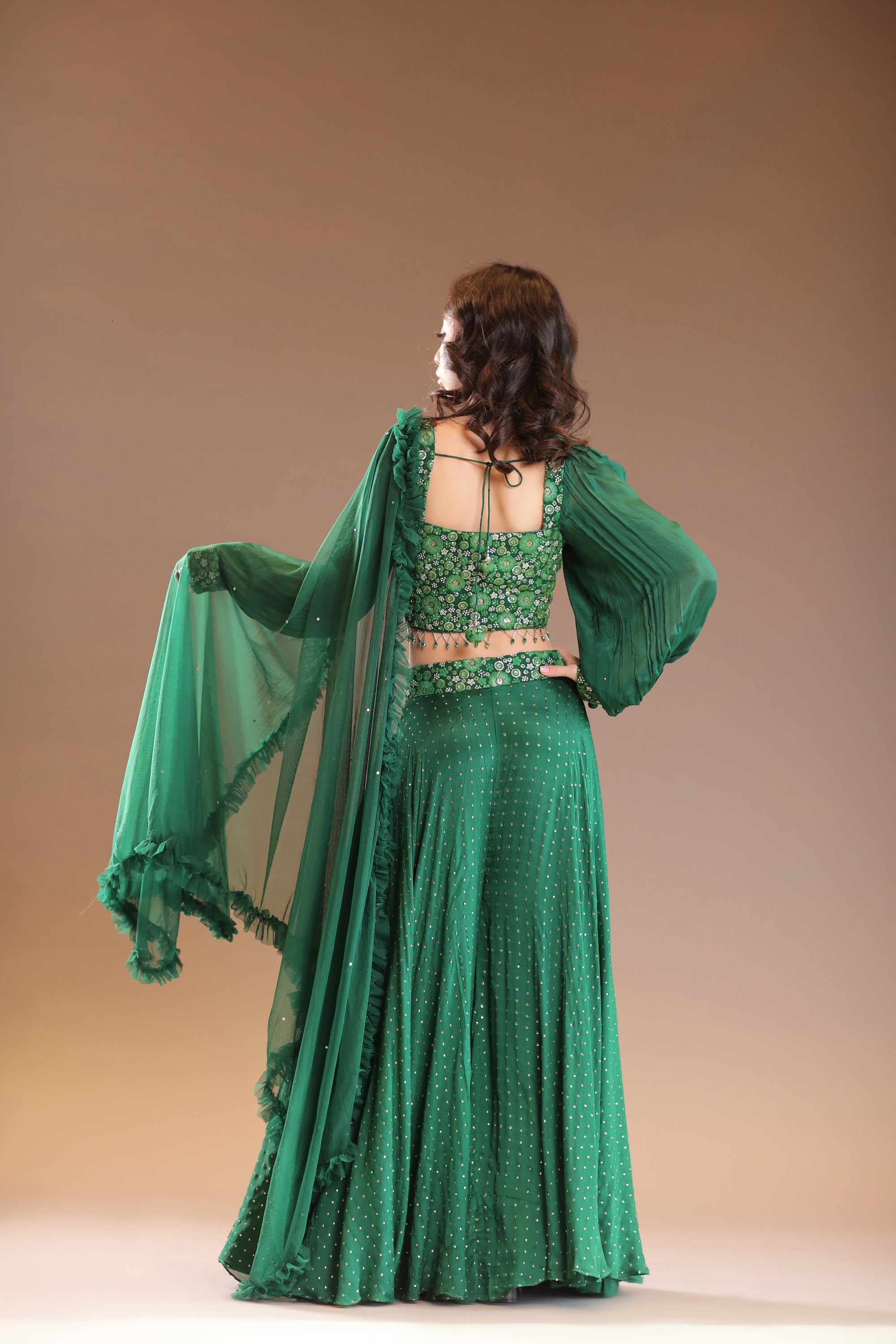 Exotic Sharara And Croptop