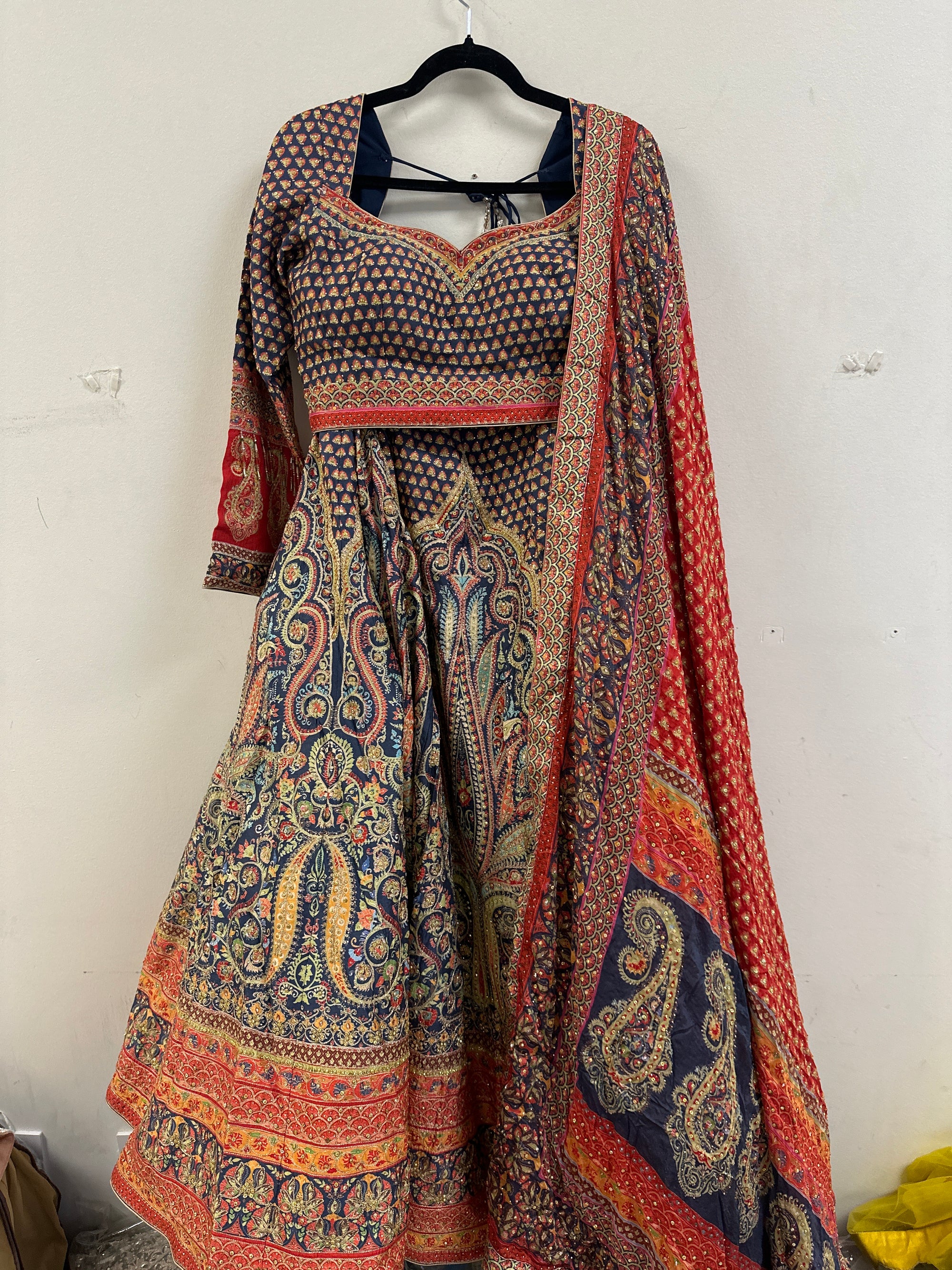 Stunning Jaggo Lehenga with Vibrant Colours