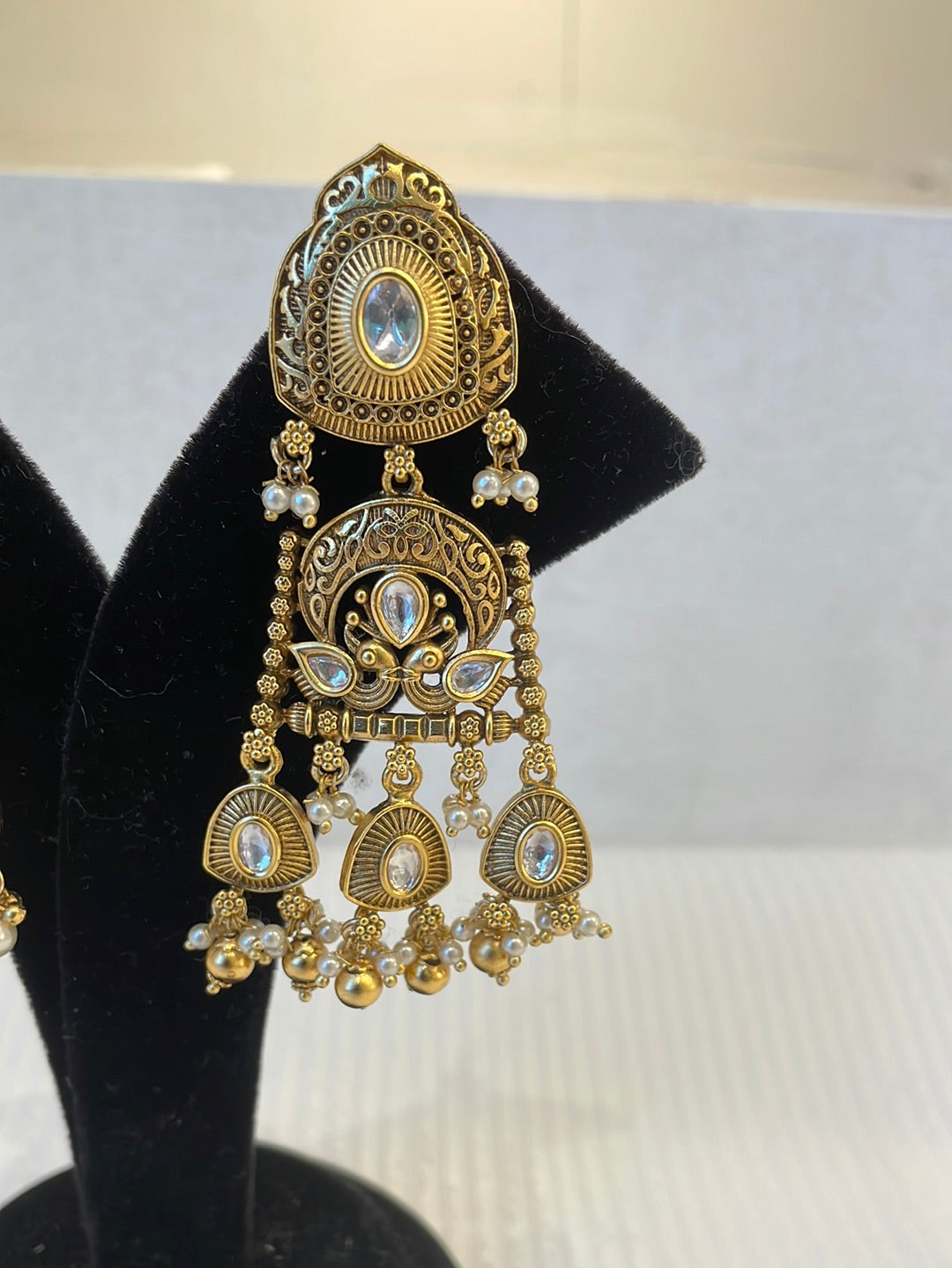 Gold Plated Kundan Earrings