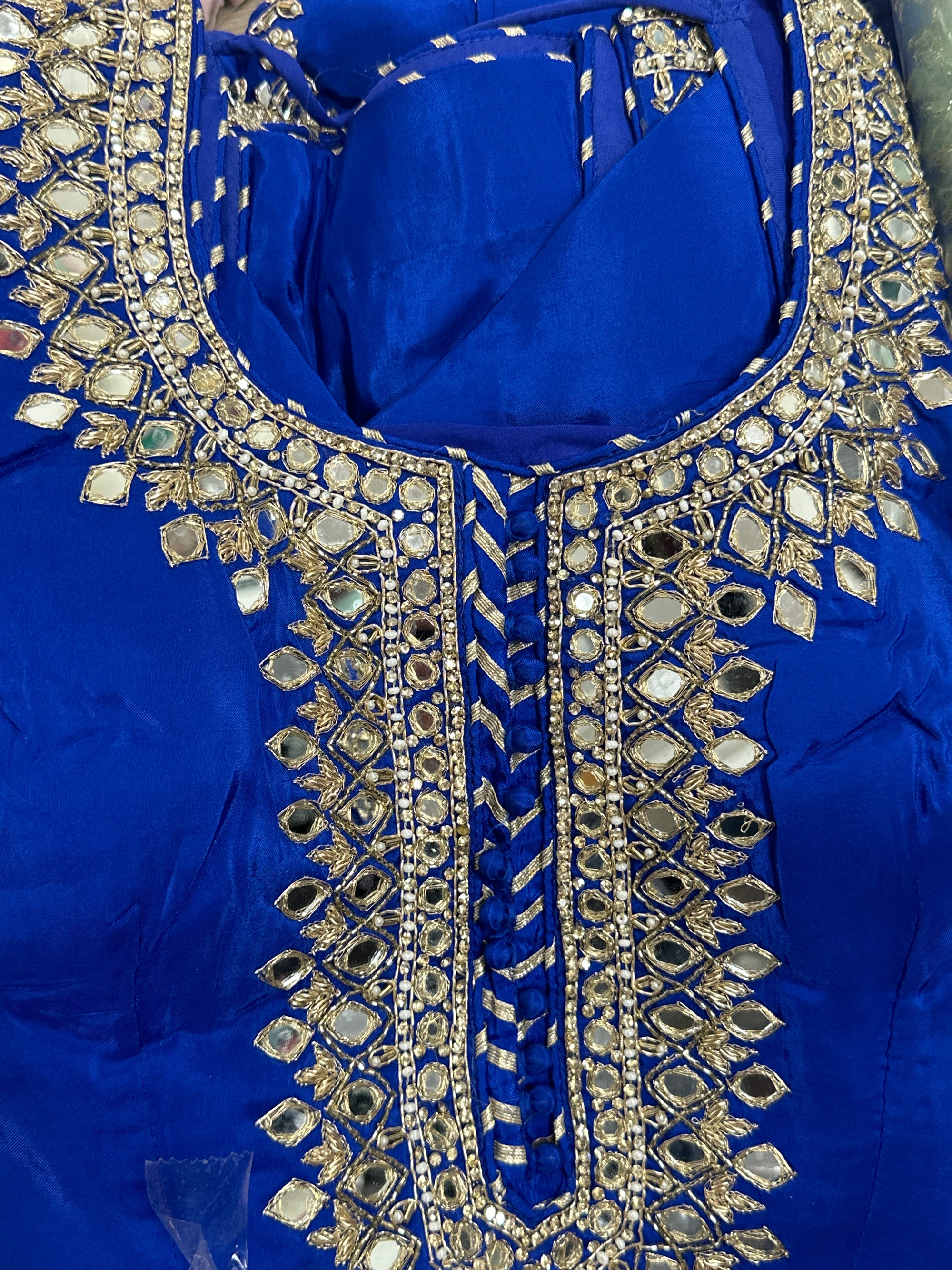 Mirror embroidery Gharara suit