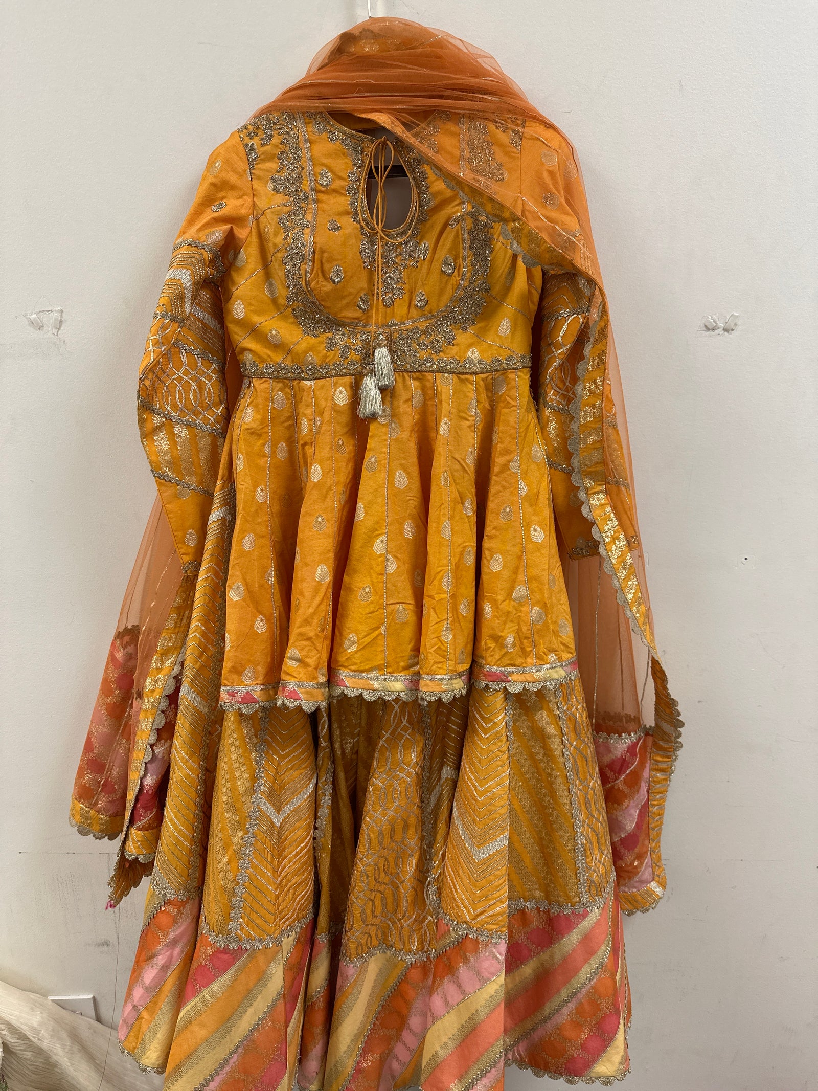 Heavy Banarasi Gharara Suit with Peplum