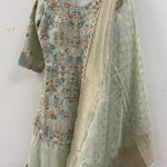 Thread And Pearl Embroidery Sharara Suit