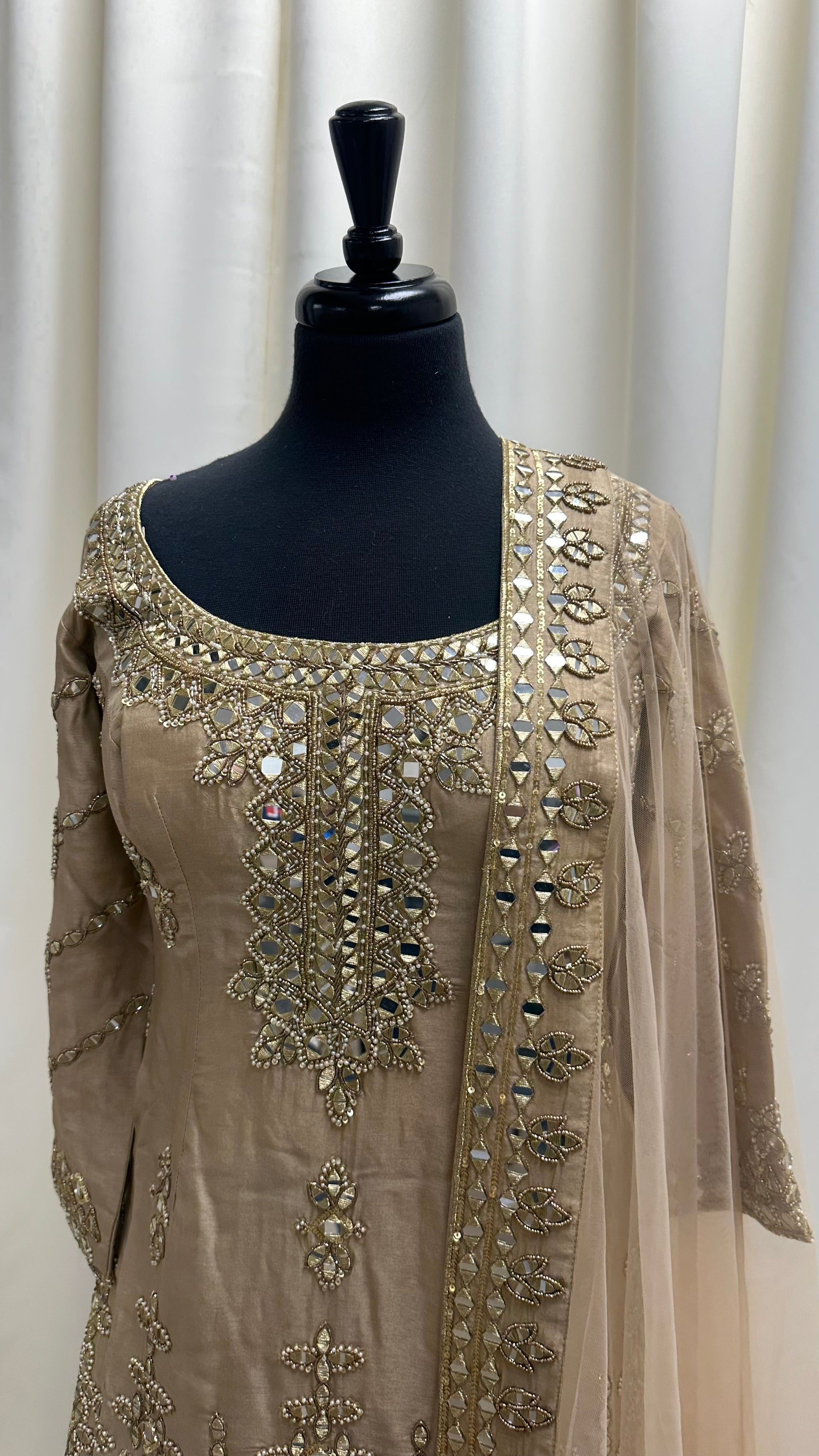 Stunning Sharara Suit with Mirror work