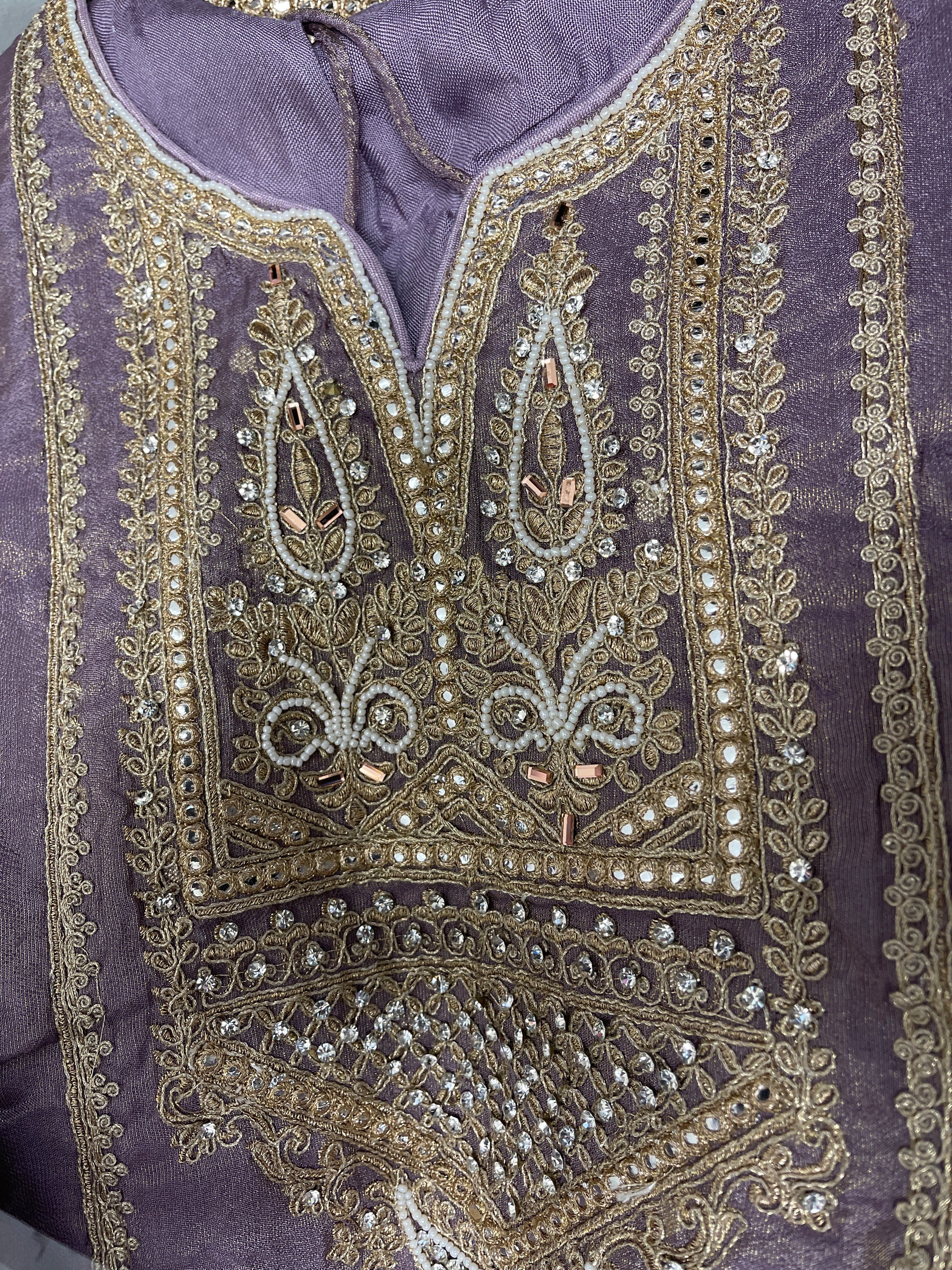 Shimmer Fabric Sharara Suit