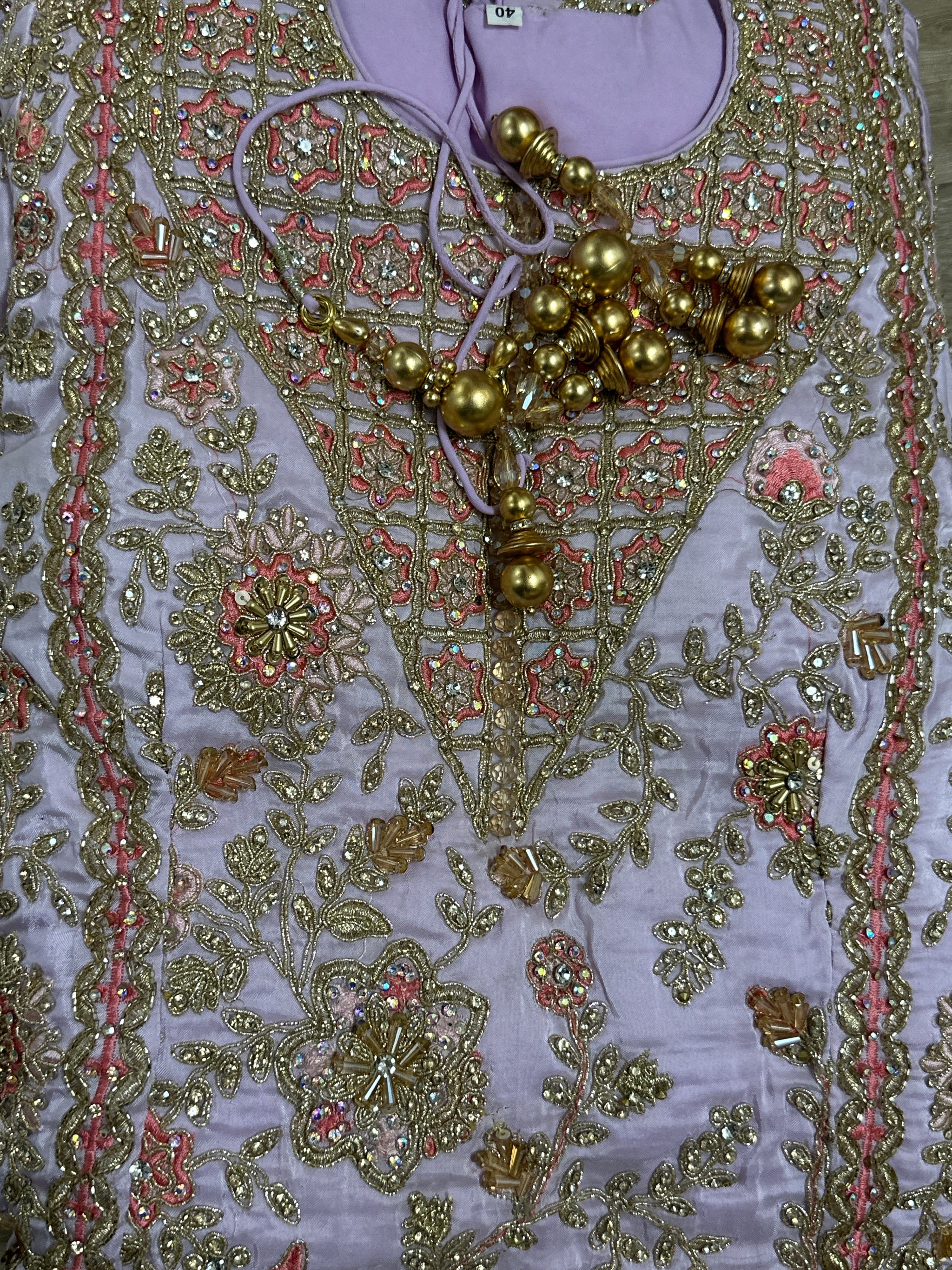 Floral Embroidery Sharara Suit