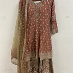 Mind Blowing Pakistani Style Sharara suit with A Line Shirt