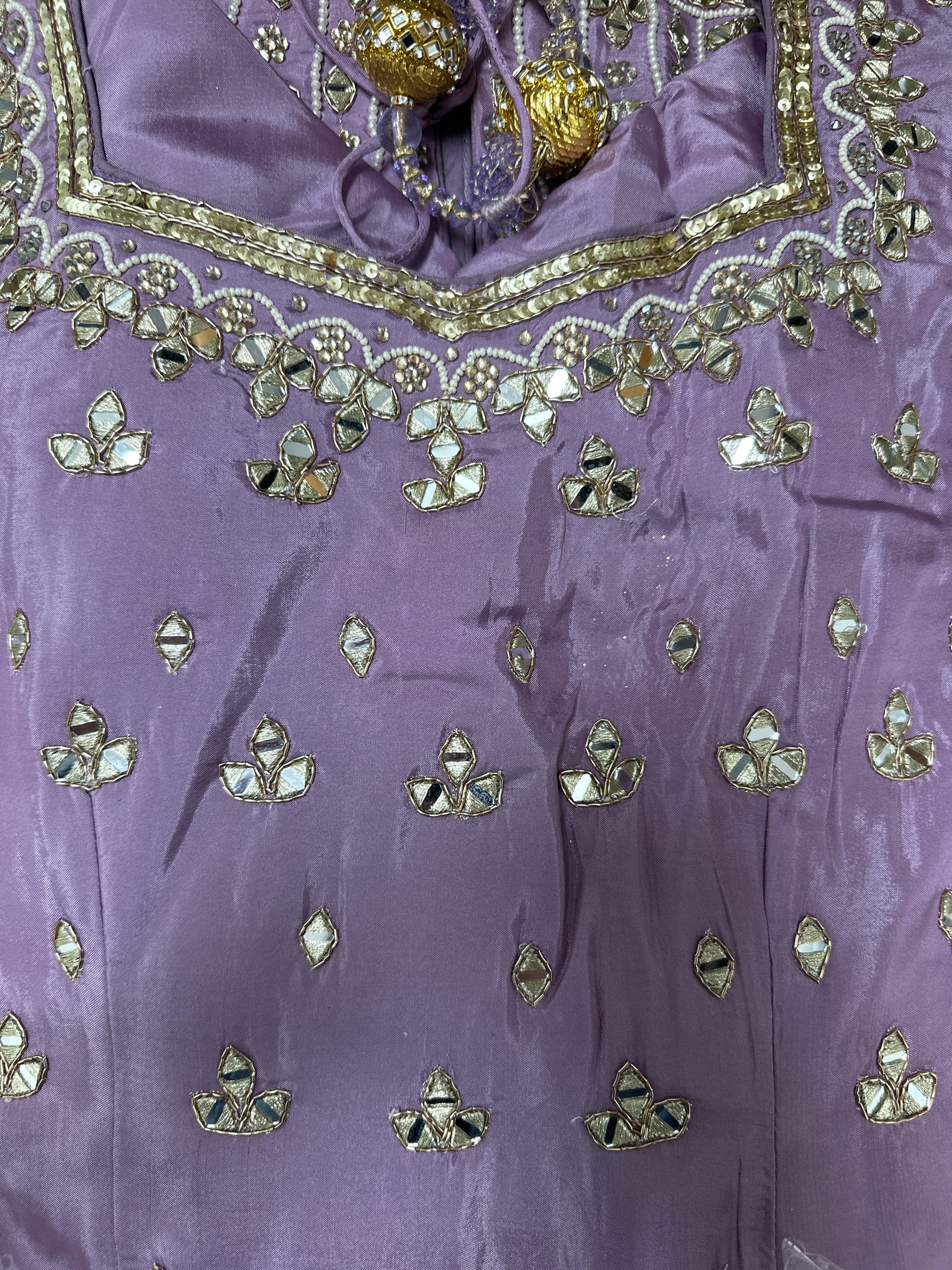 Mirror Work Gharara Suit