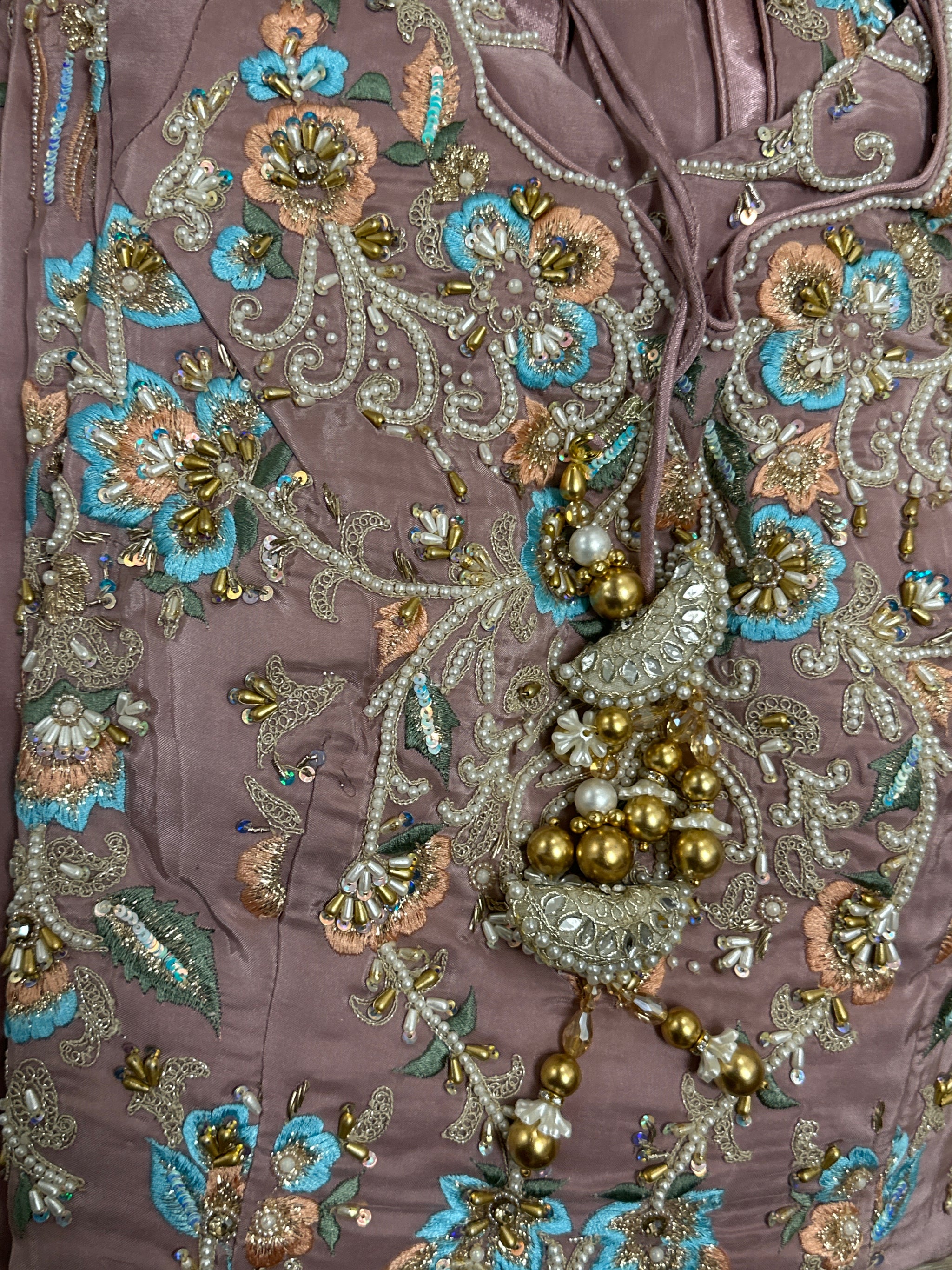 Thread And Pearl Embroidery Sharara Suit