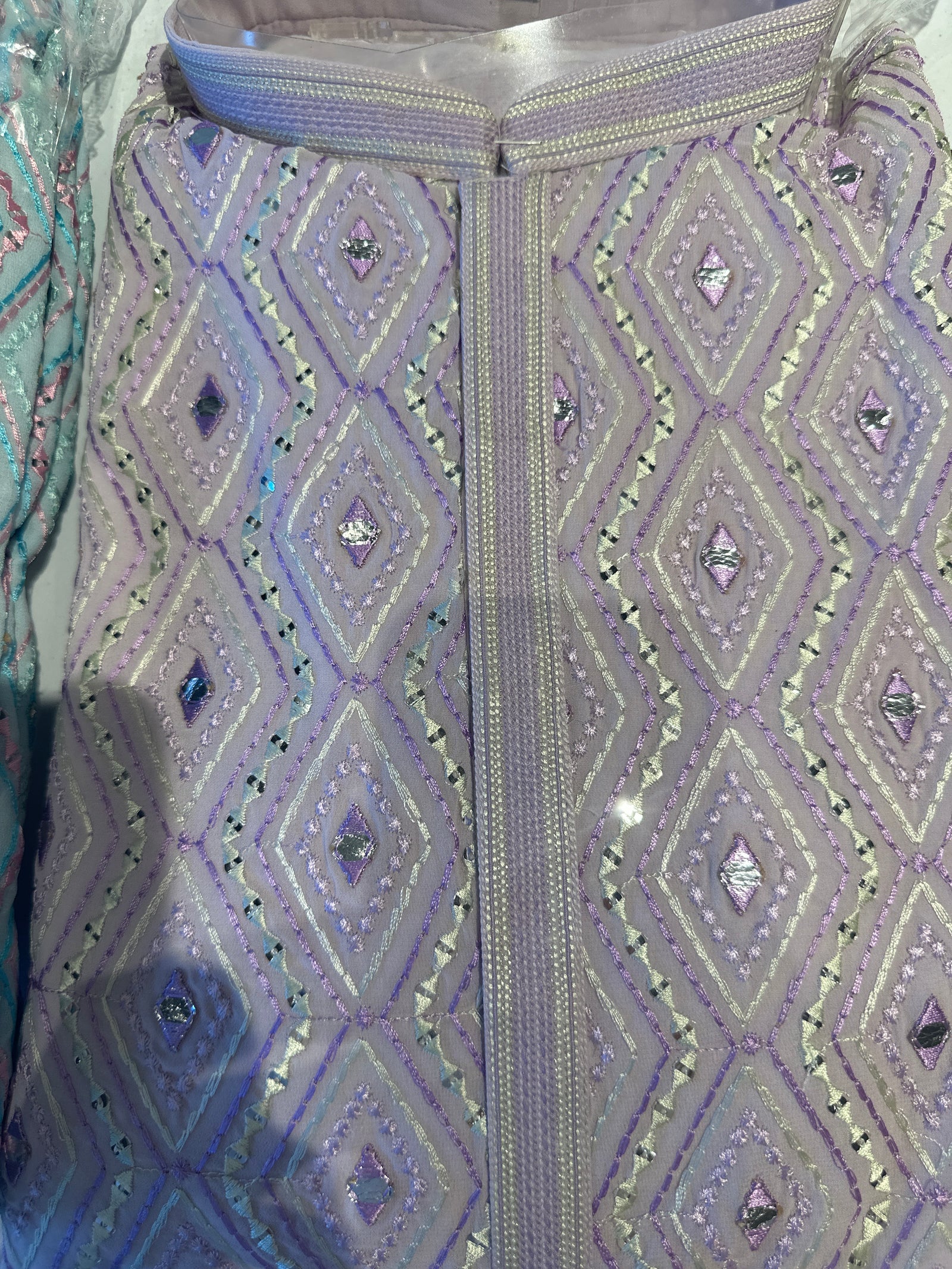 Thread Embroidery Kurta Panama