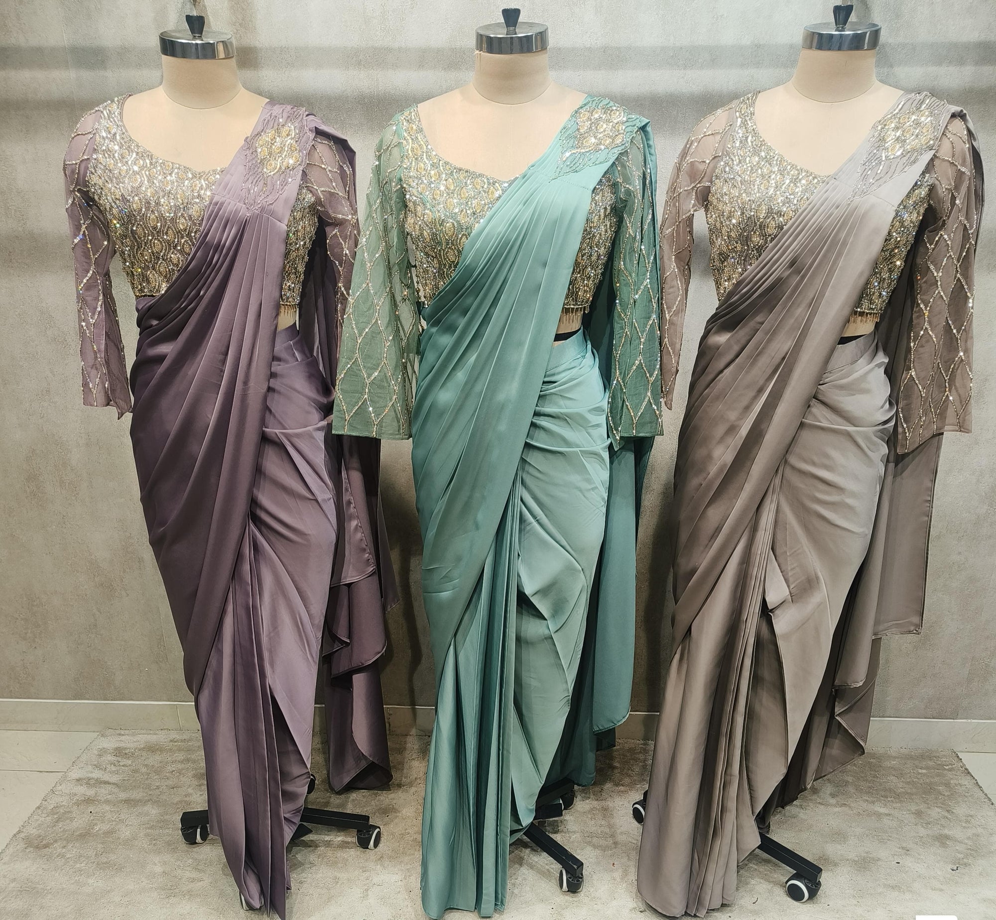 Embellished Drape Saree