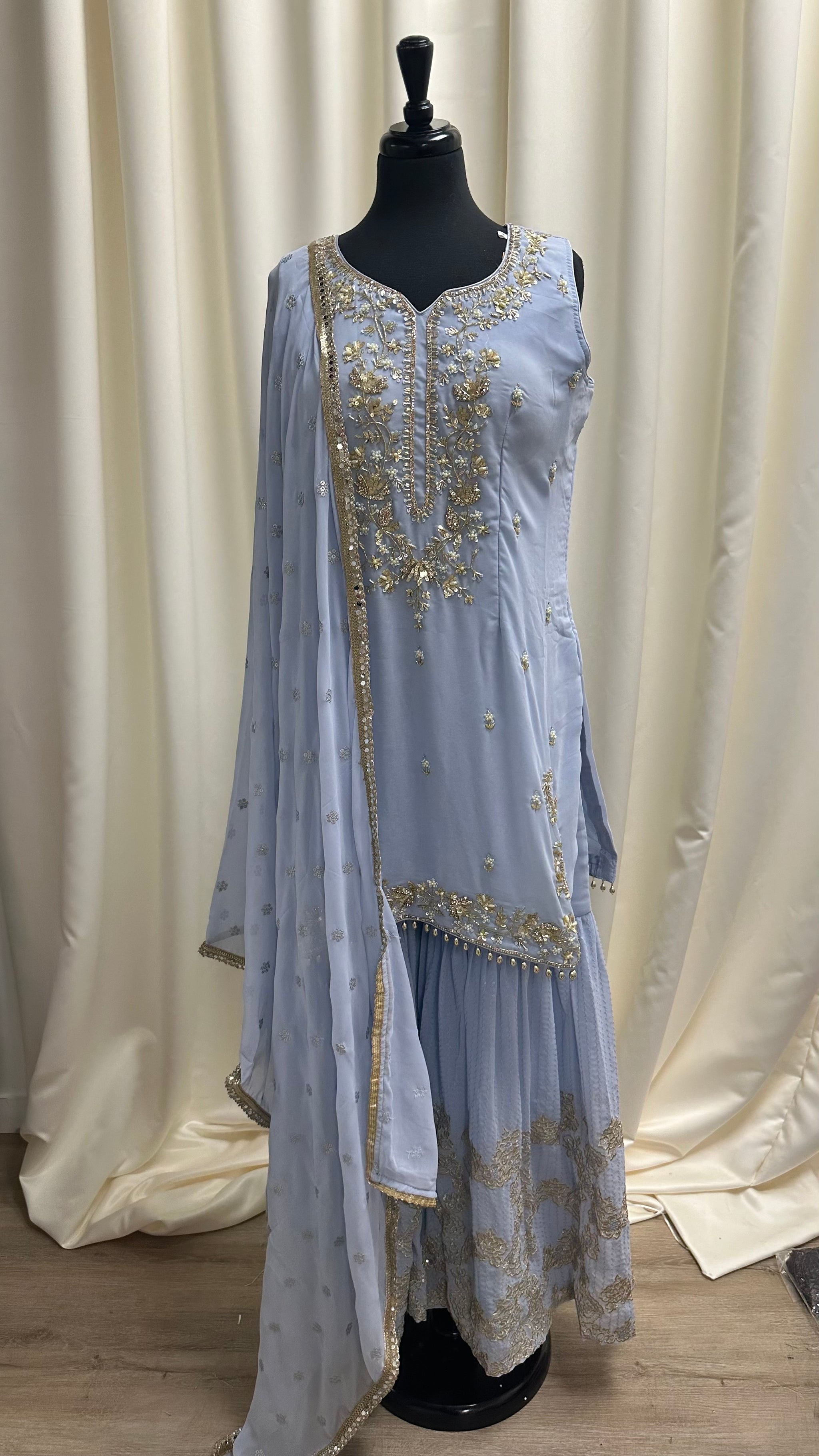 Embellished Gharara Suit