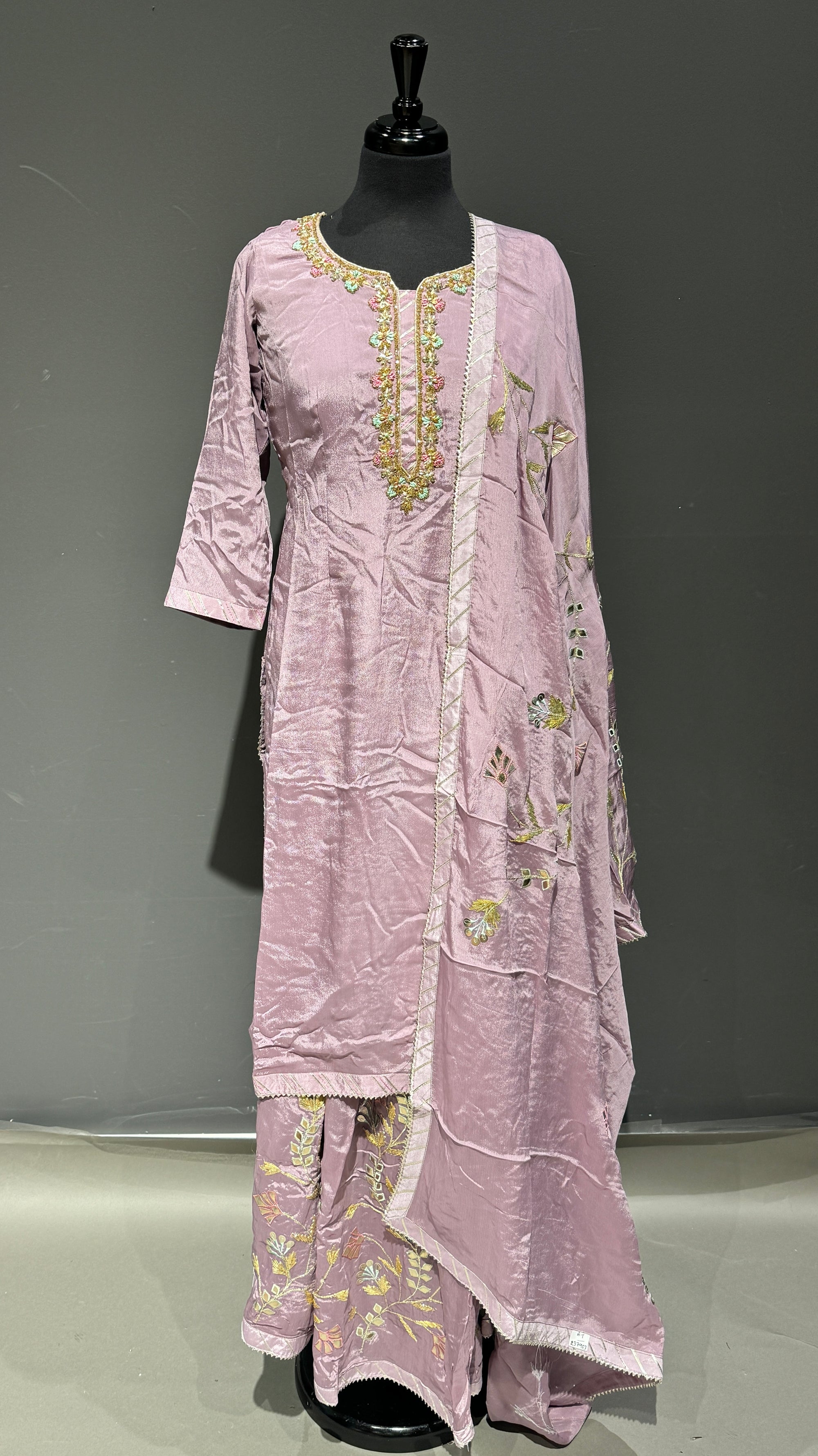 Sharara Suit with Bottom Embroidered