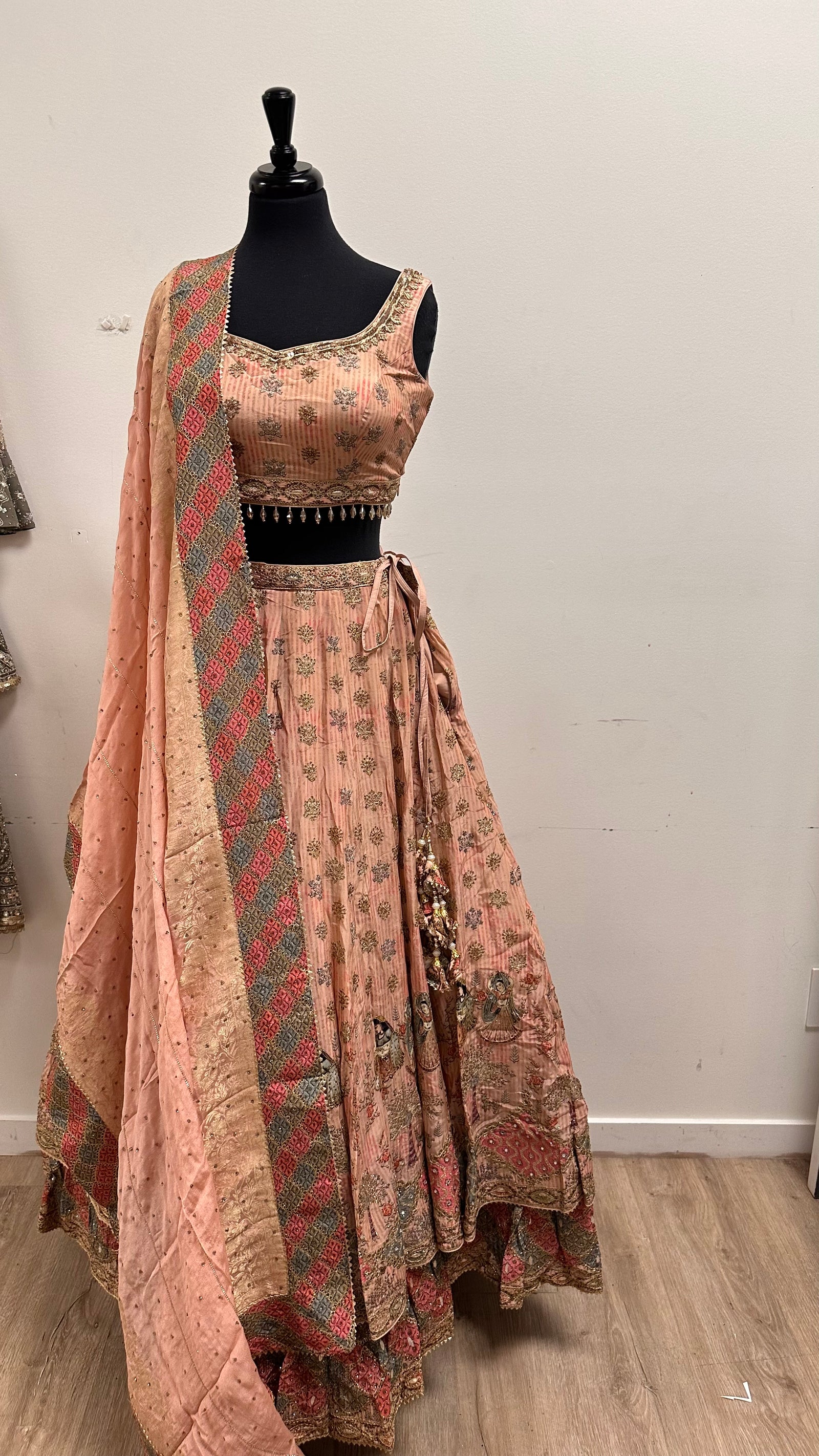 Printed Lehenga With Embelishement