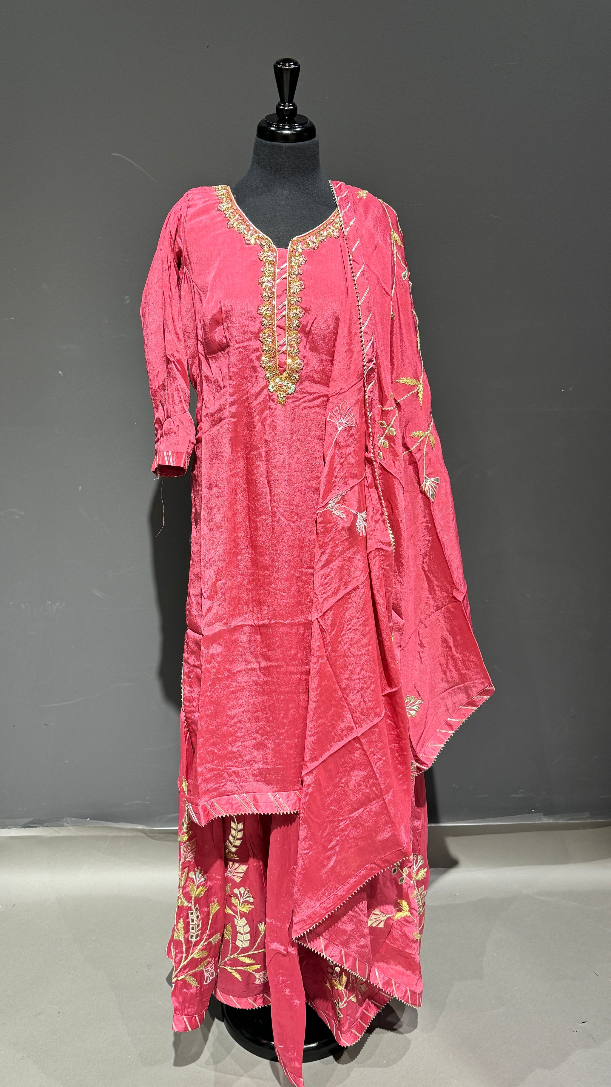 Sharara Suit with Bottom Embroidered