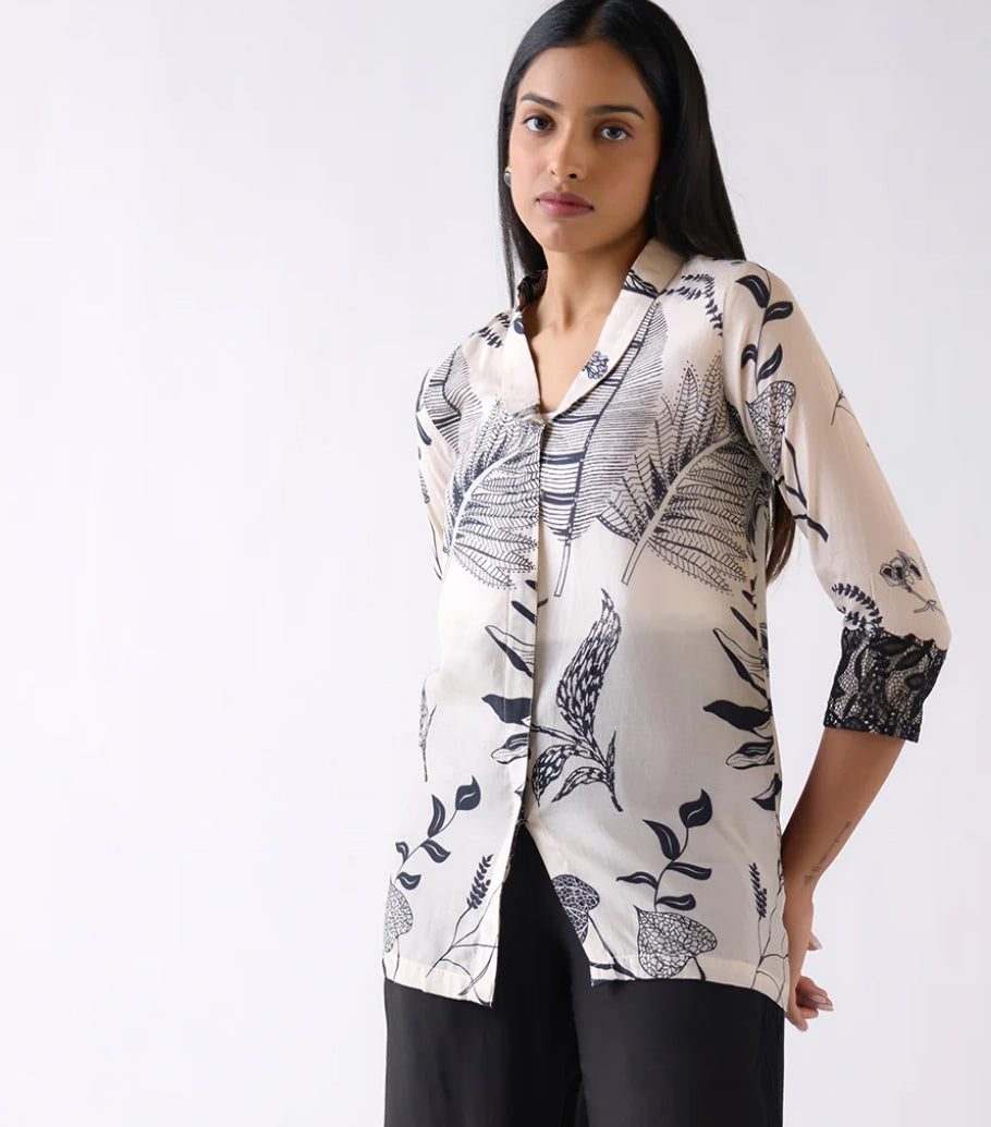 Muslin Floral Printed Shirt