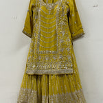 Beautiful Mirror Work Gharara Suit