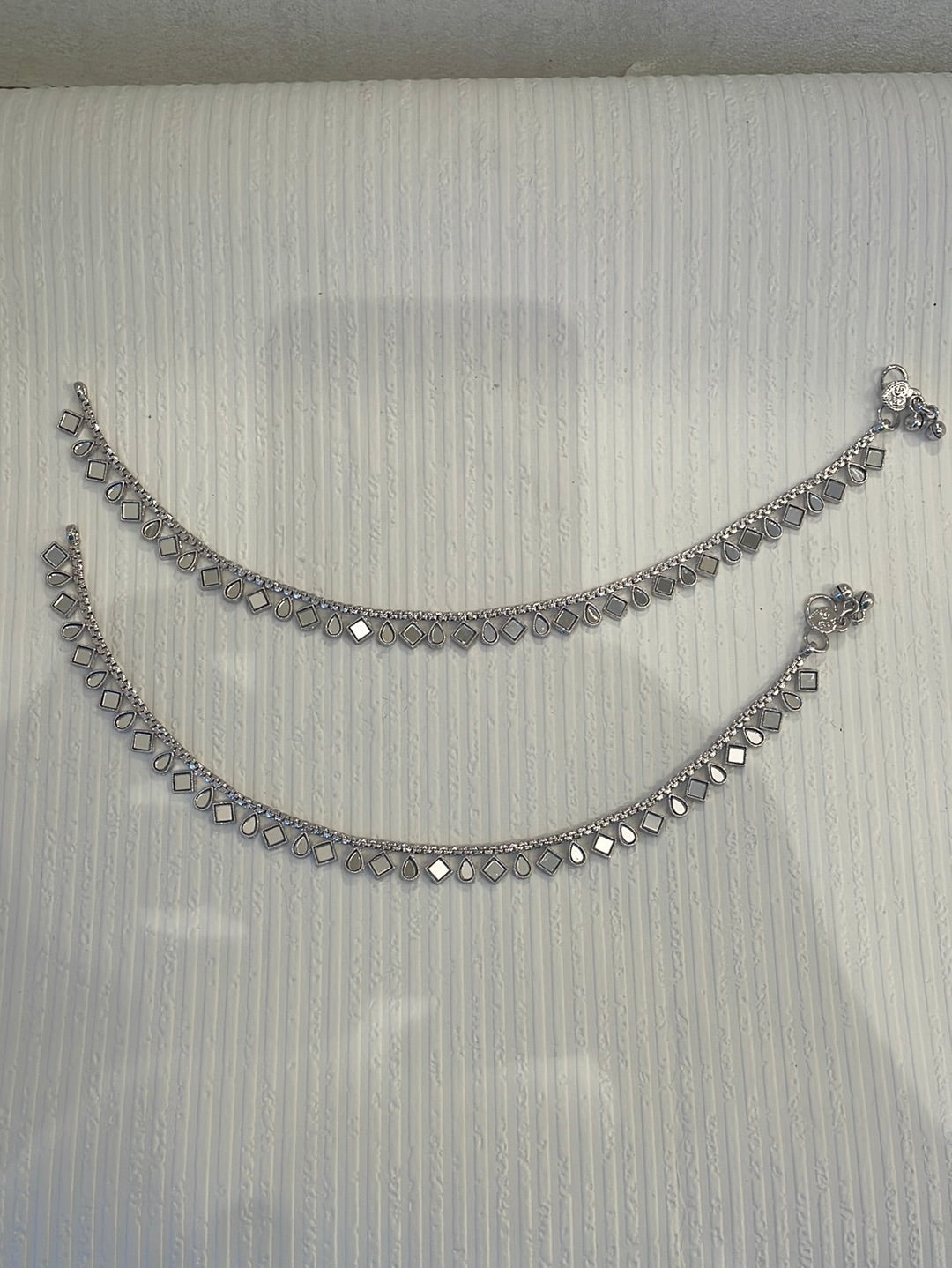 Mirror Work Anklets