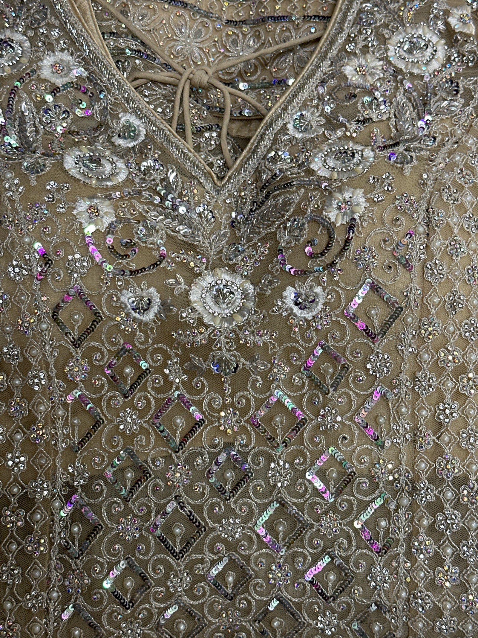 Beautiful Heavy Work Sharara Suit