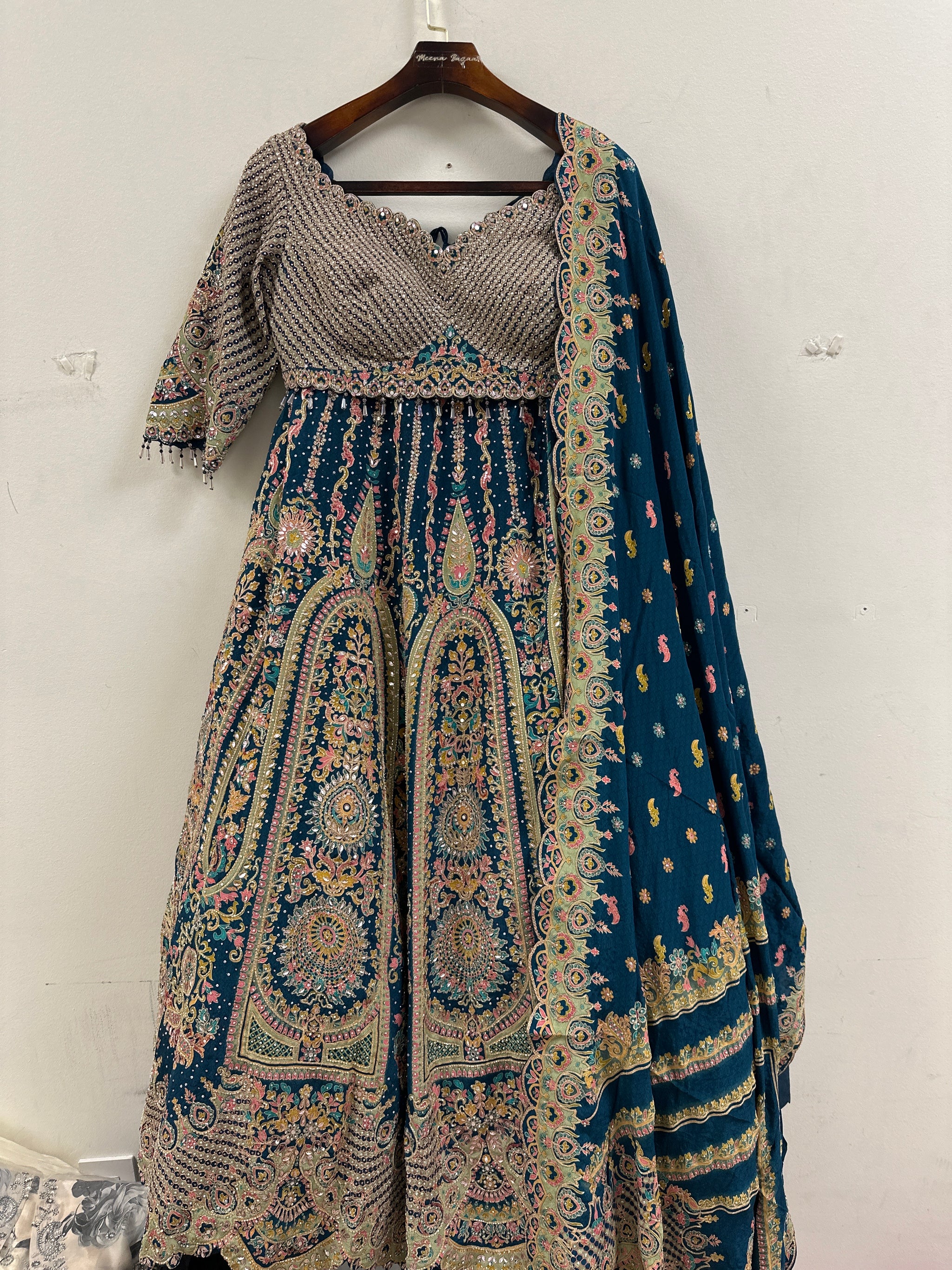 Printed Lehenga with Stone Work