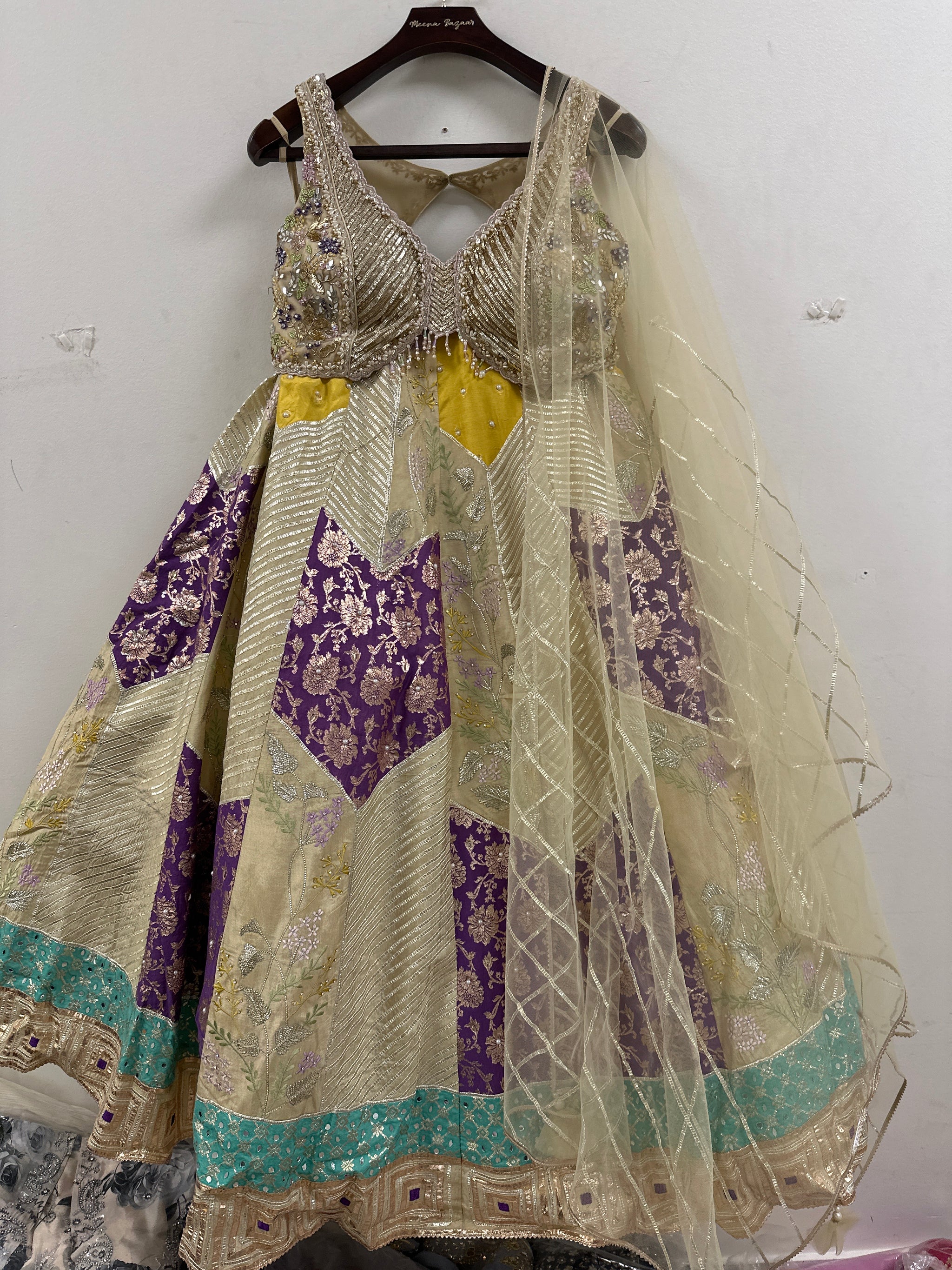 Banarasi Multi Coloured Lehenga