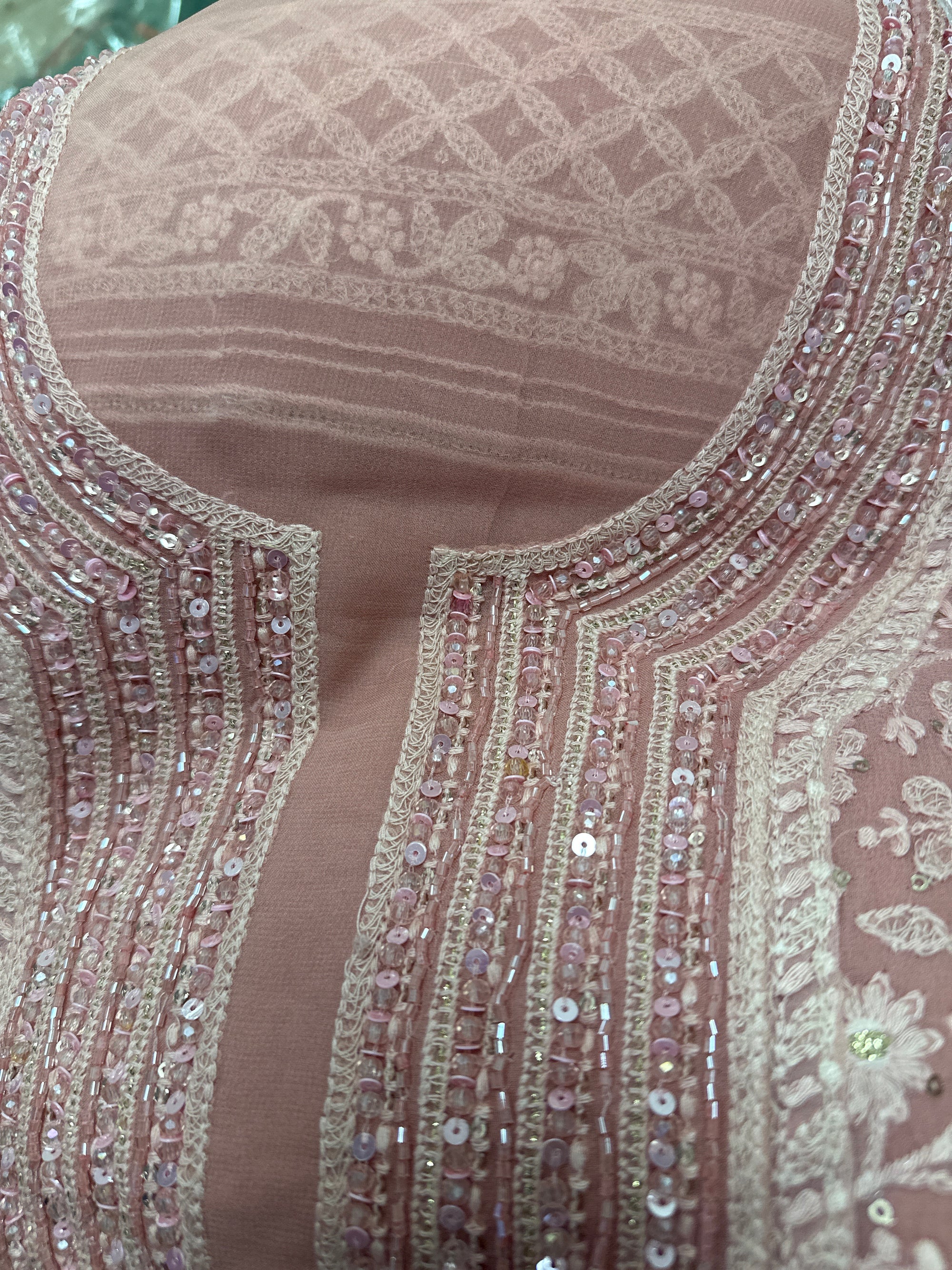 Unstitched Chikankari Suit