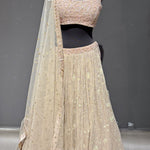 Purplish Grey Sequin Lehenga