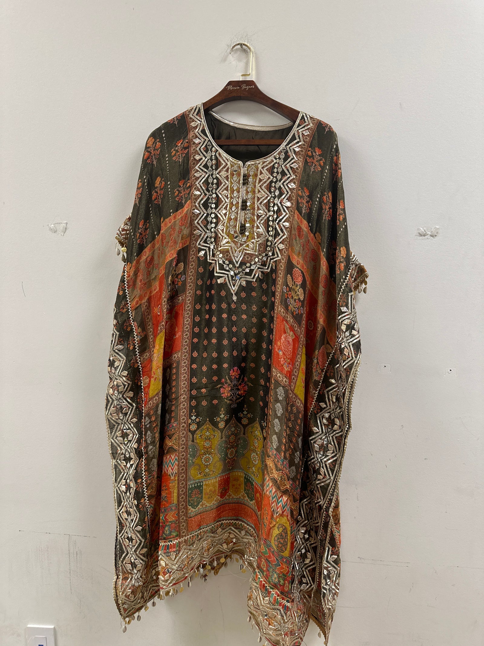 Shimmer Digital Print Gotta Patti Dhoti Suit