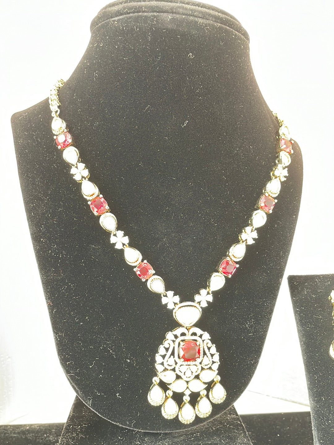 Stone And Kundan Necklace Set