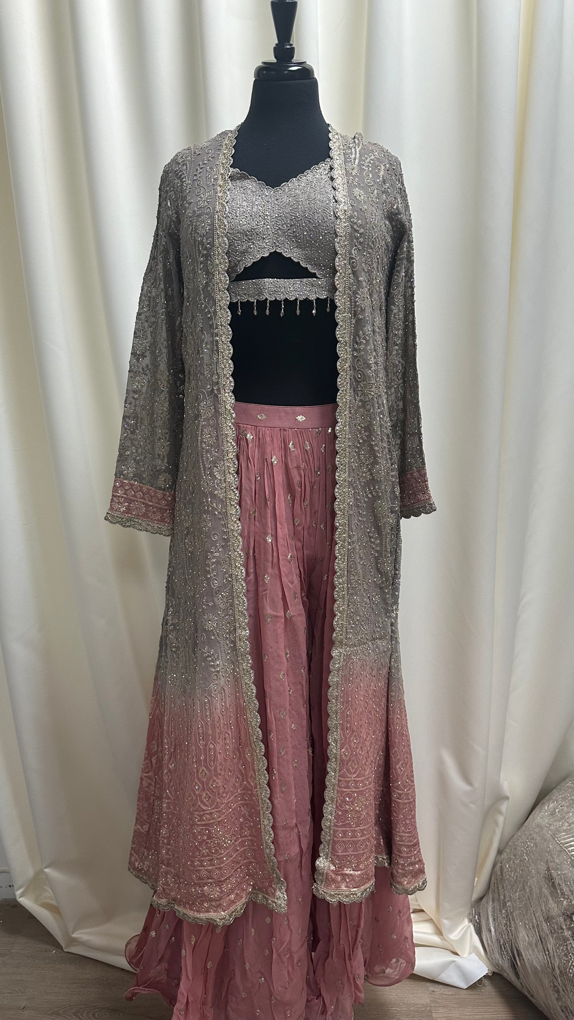 Contemporary Two Toned Lehenga Set