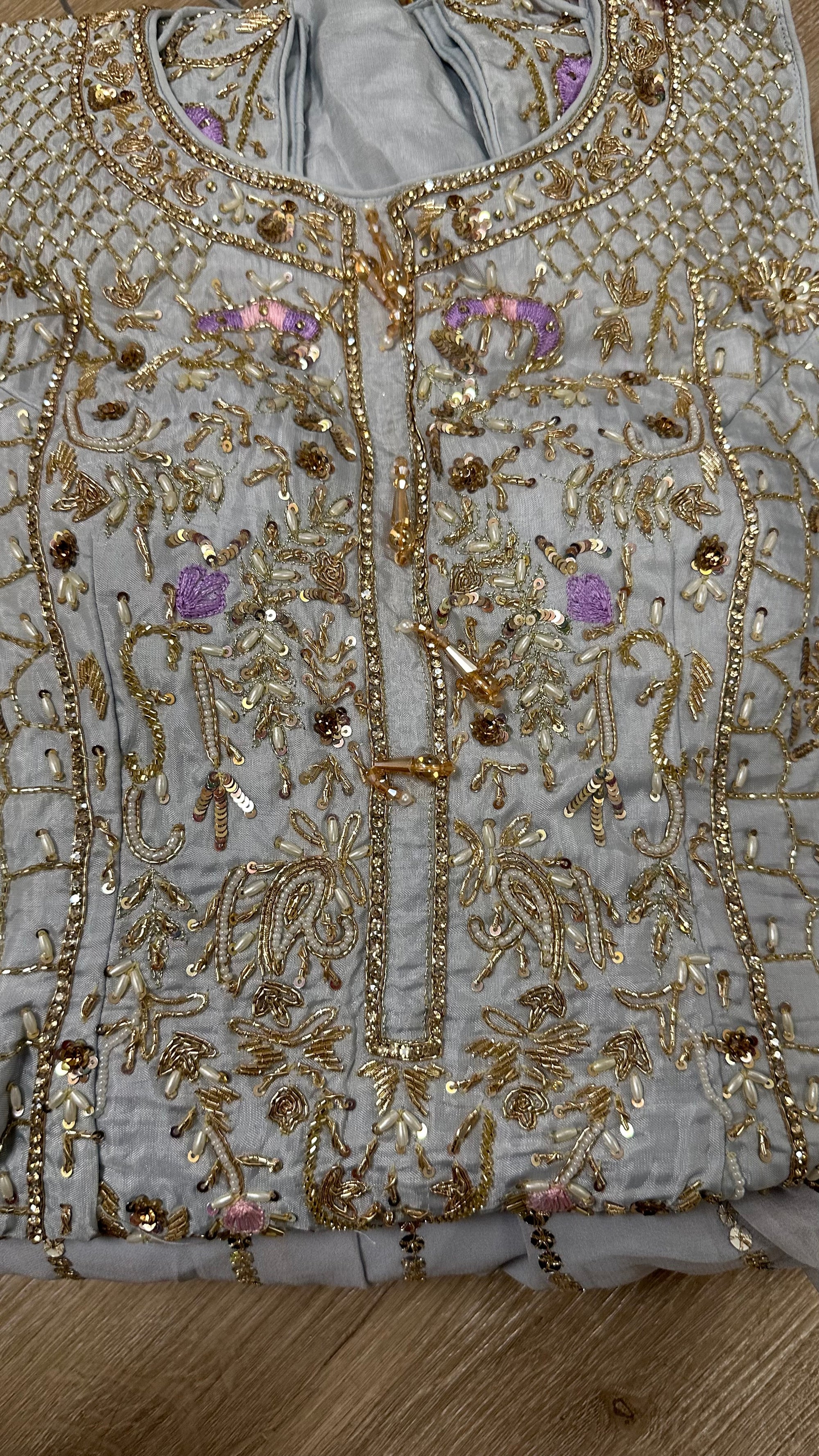 Embroided Gharara Suit