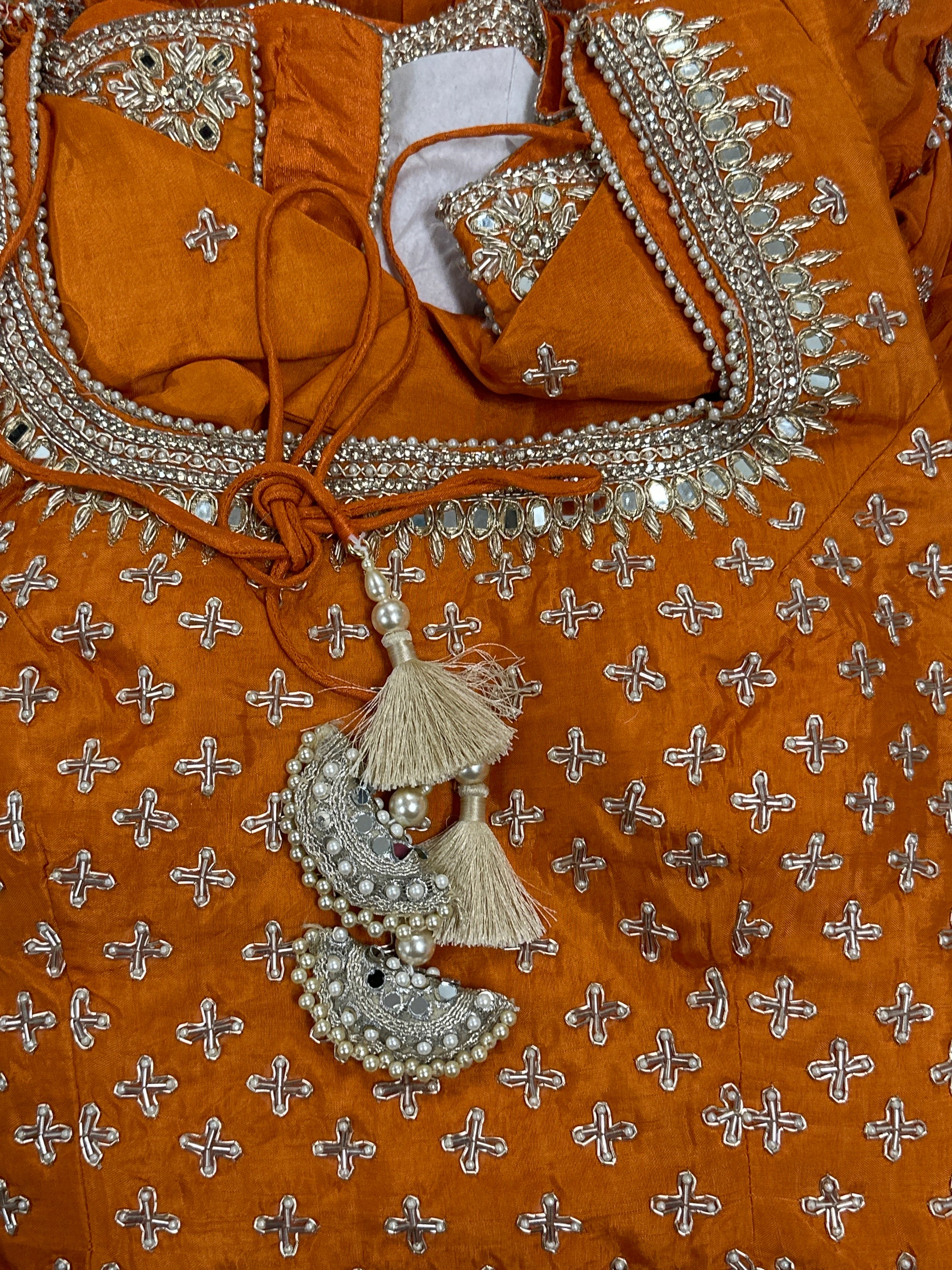 Mirror Work Gharara Suit