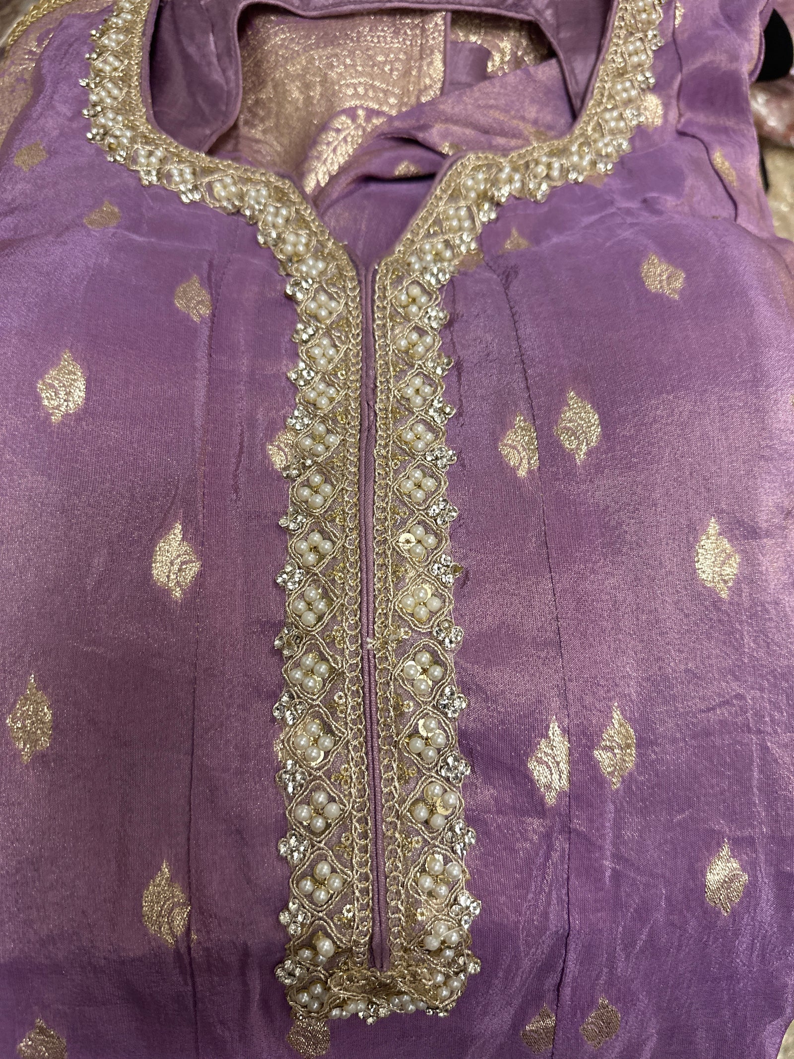 Banarasi A-Line Sharara suit