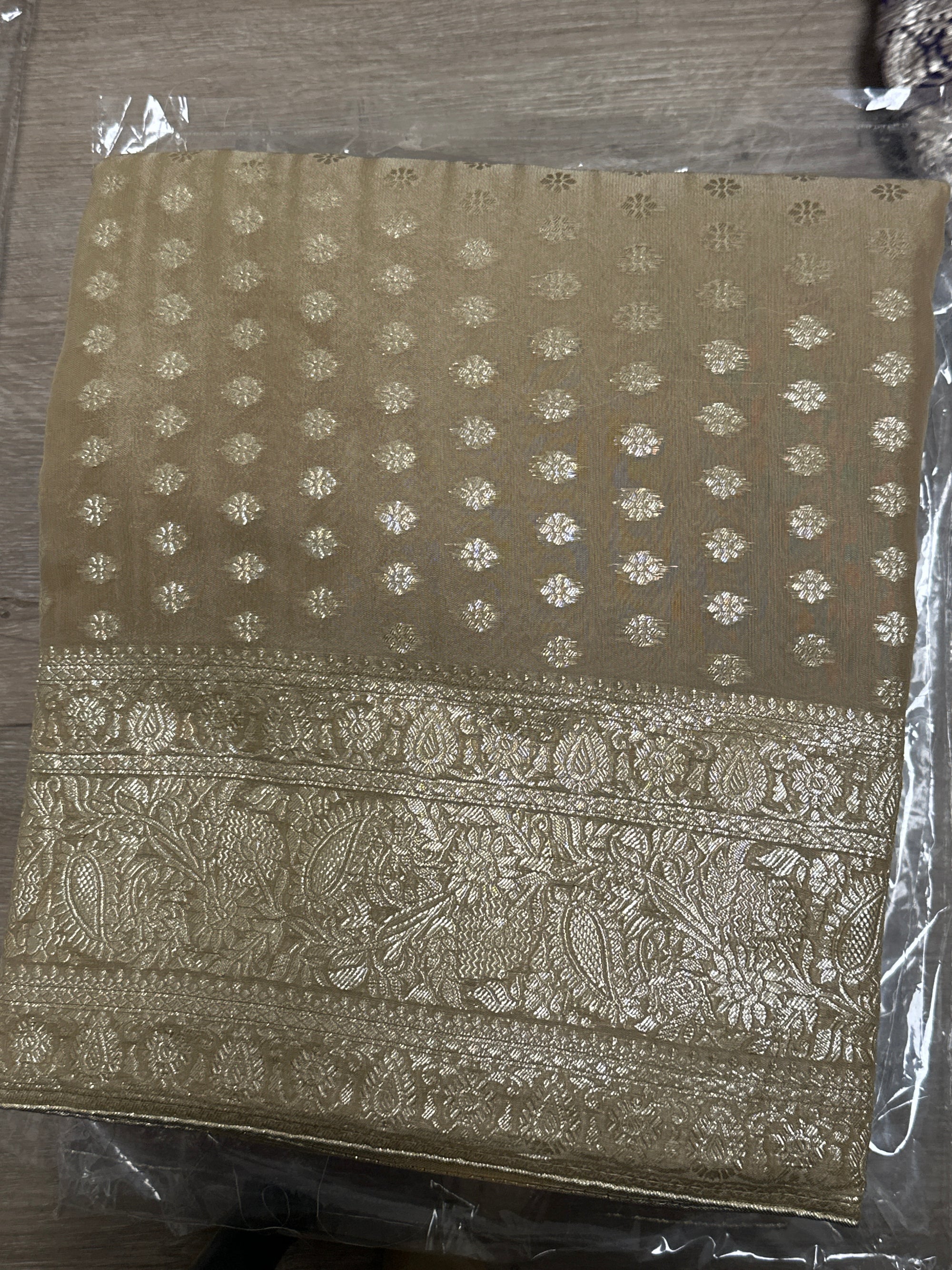 Elegant Banarasi Unstitched Suit