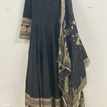 Silk Anarkali with Gold Embroidery