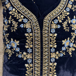 Velvet Suit With Detail Embroidery