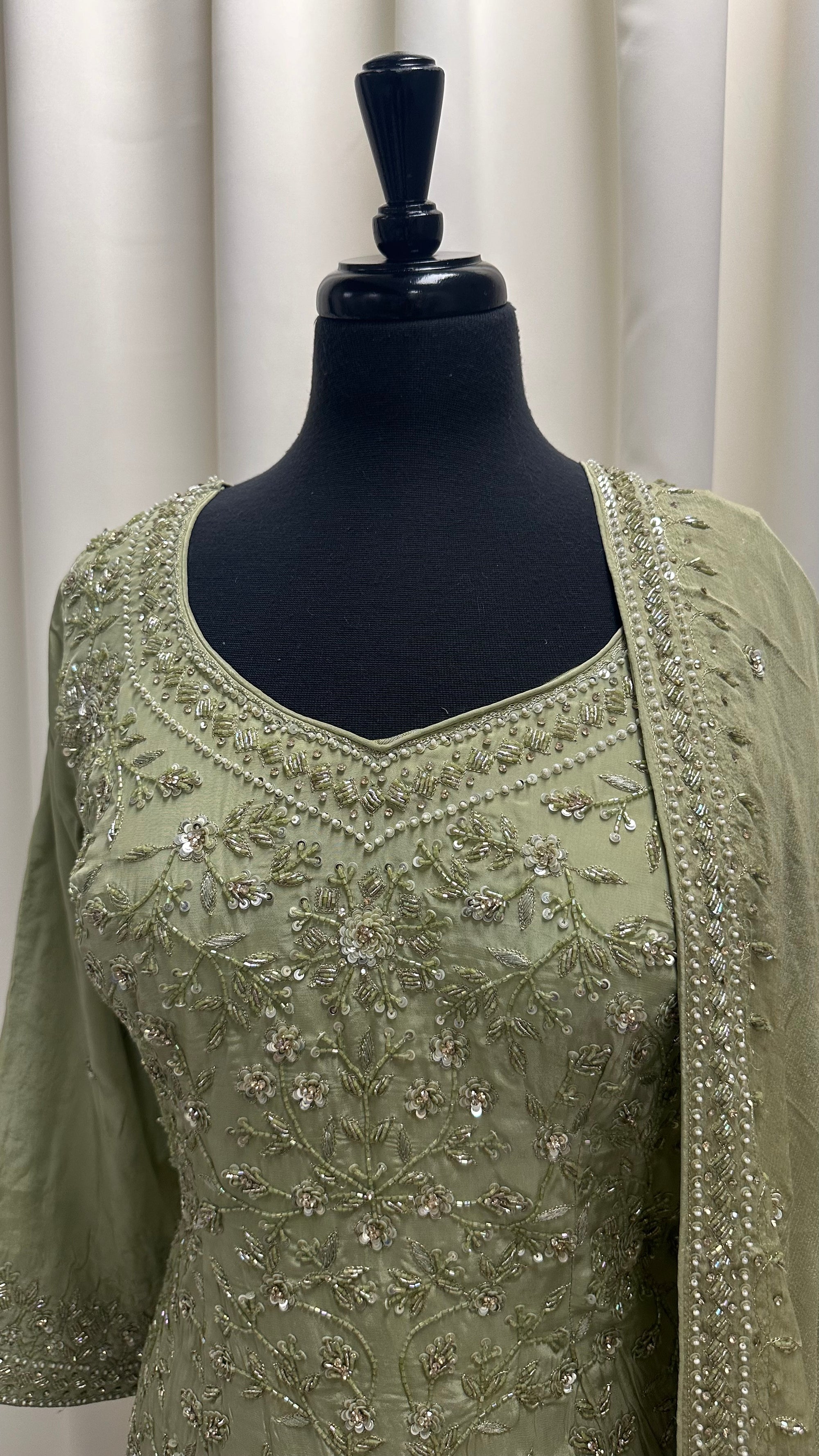 Crepe Salwar Suit with heavy Work