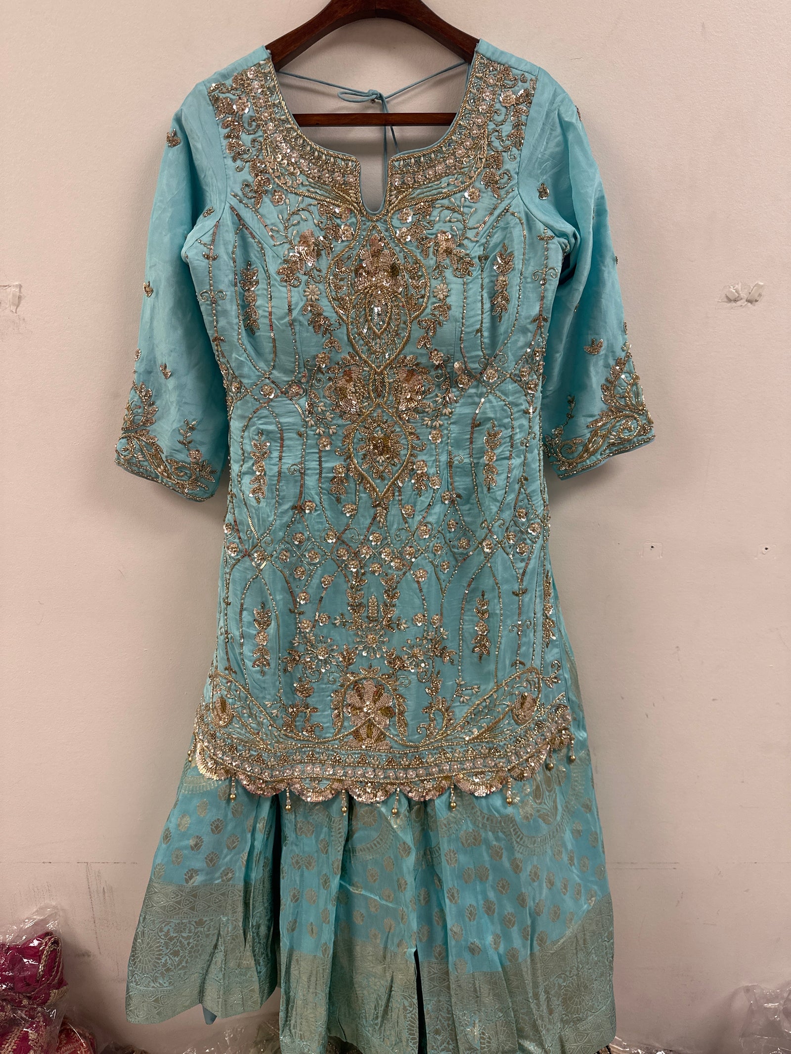 Stunning Suit with Banarasi Sharara